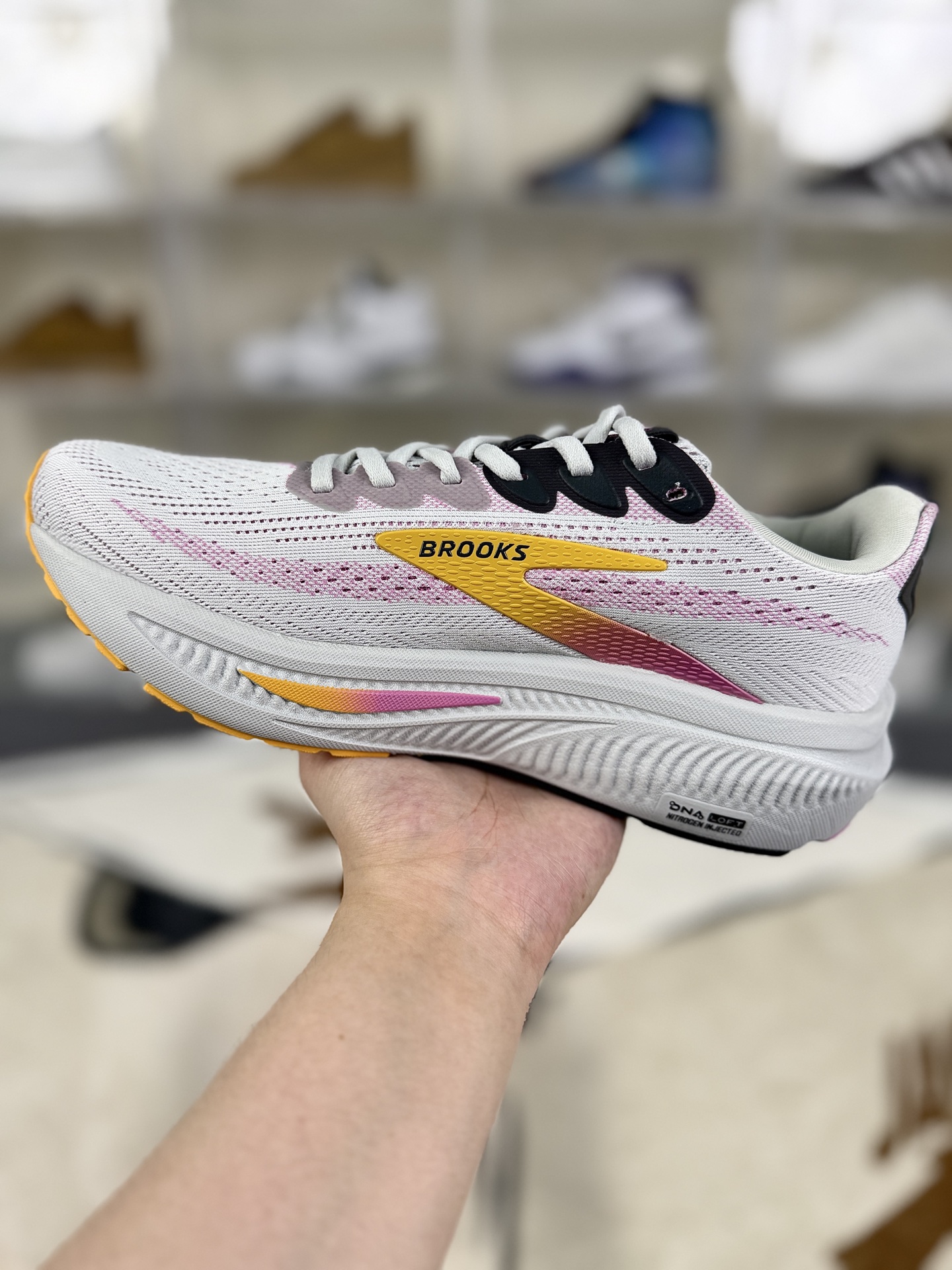 Brooks Ghost 17 Gray/Pink Running Shoes: Cushioned, Durable, and Lightweight 2 i1760298122011 9848 0 1