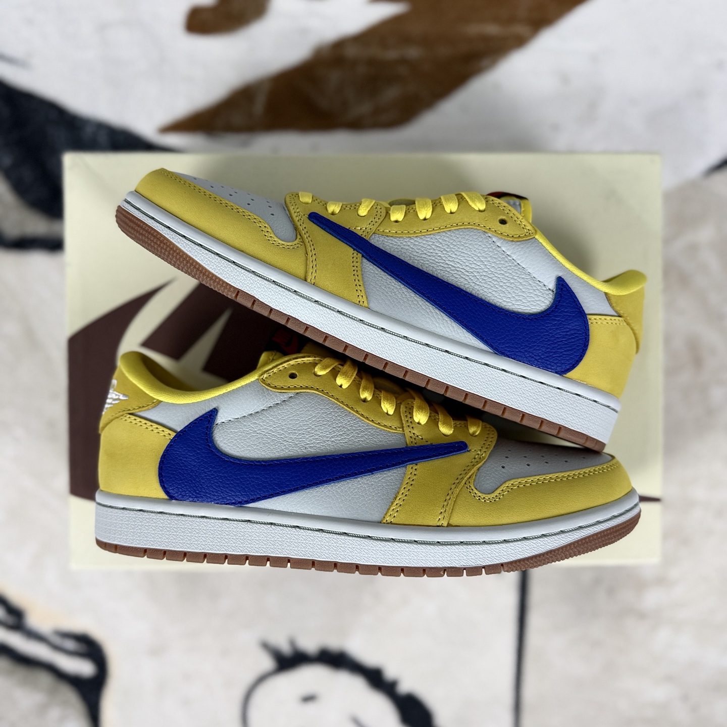 Travis Scott x Air Jordan 1 Low OG Canary Yellow - Retro Basketball Shoes 9 i1760298373170 5990 0 7