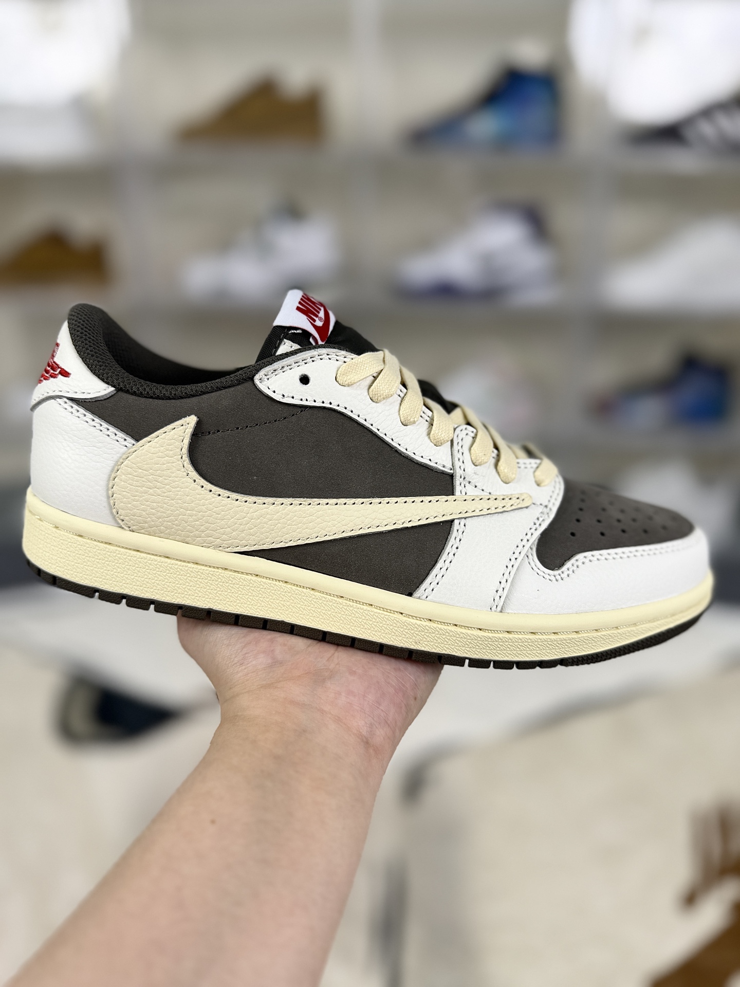 Travis Scott x Air Jordan 1 Low 'Reverse Mocha' Basketball Shoes