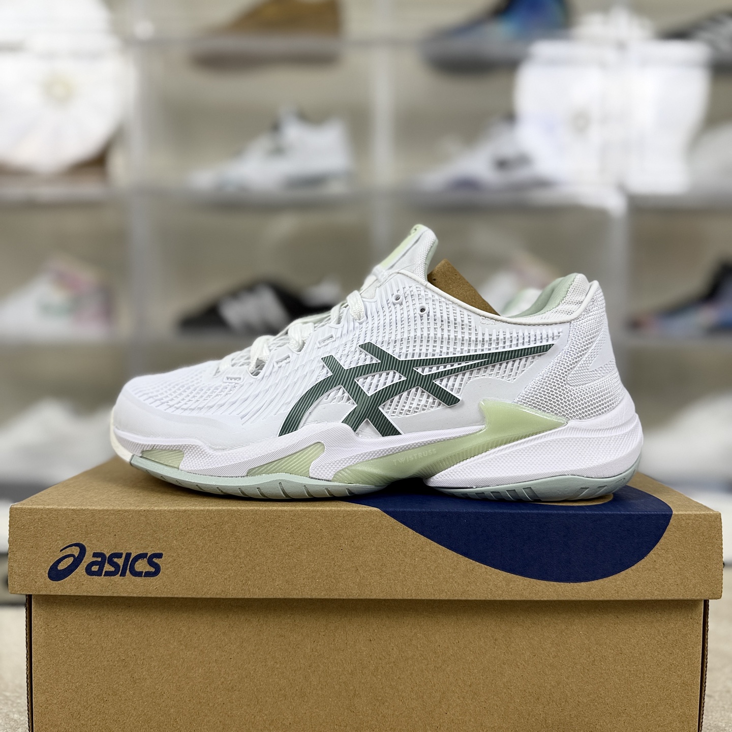 Asics Court FF 3 Novak White/Green Tennis Shoes - Comfort, Durability, Style 9 i1760391884895 8398 0 8