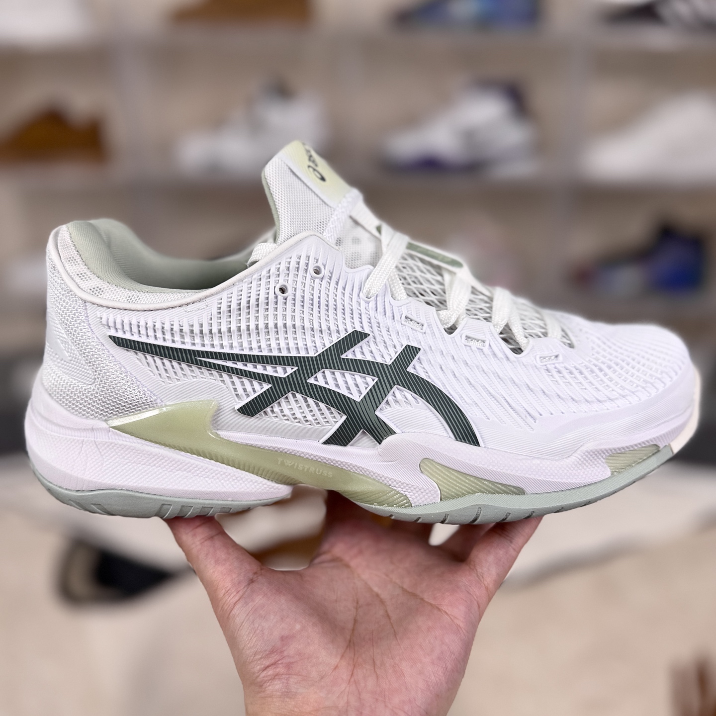Asics Court FF 3 Novak White/Green Tennis Shoes - Comfort, Durability, Style 7 i1760391886089 6677 0 5