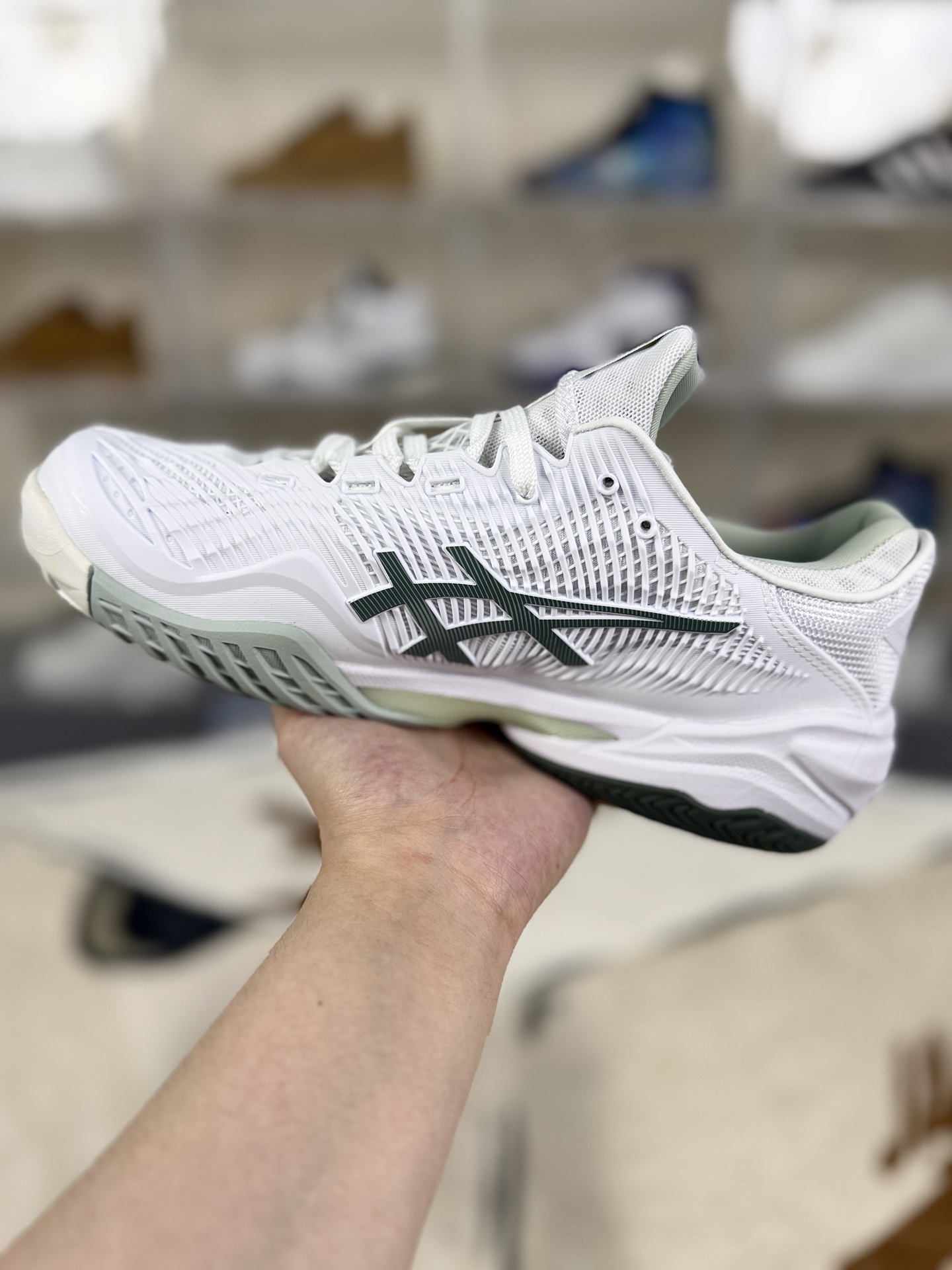Asics Court FF 3 Novak White/Green Tennis Shoes - Comfort, Durability, Style 2 i1760391886212 4284 0 1