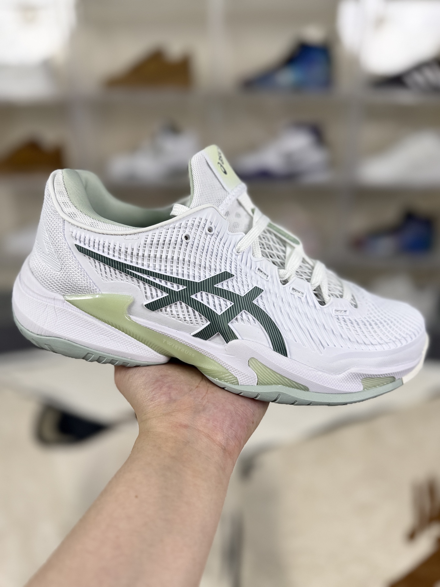 Asics Court FF 3 Novak White/Green Tennis Shoes - Comfort, Durability, Style 1 i1760391887102 9294 0 0