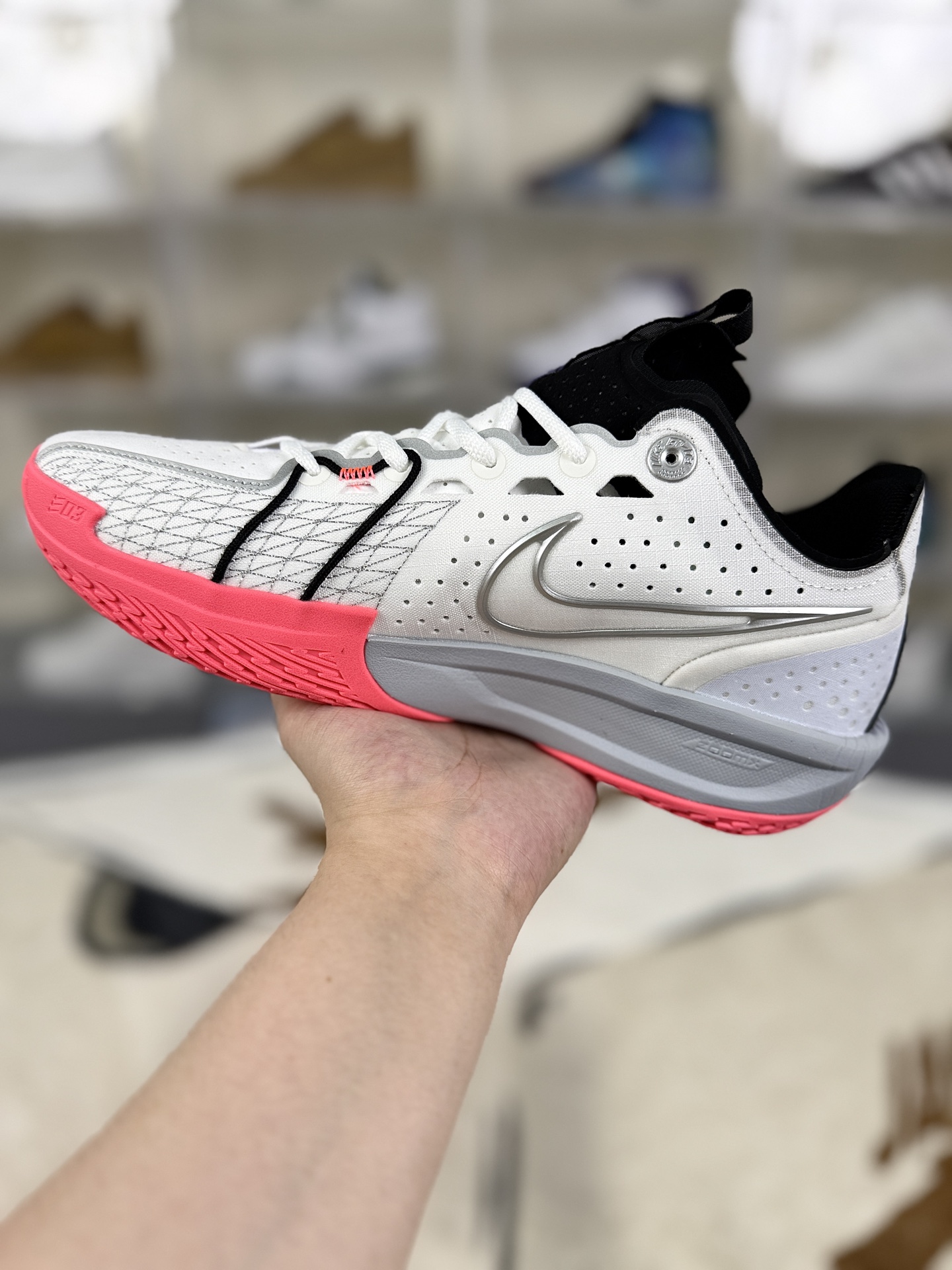 Nike Air Zoom G.T. Cut 3 Basketball Shoes - White/Red - Men and Women 2 i1760479212094 8864 0 1