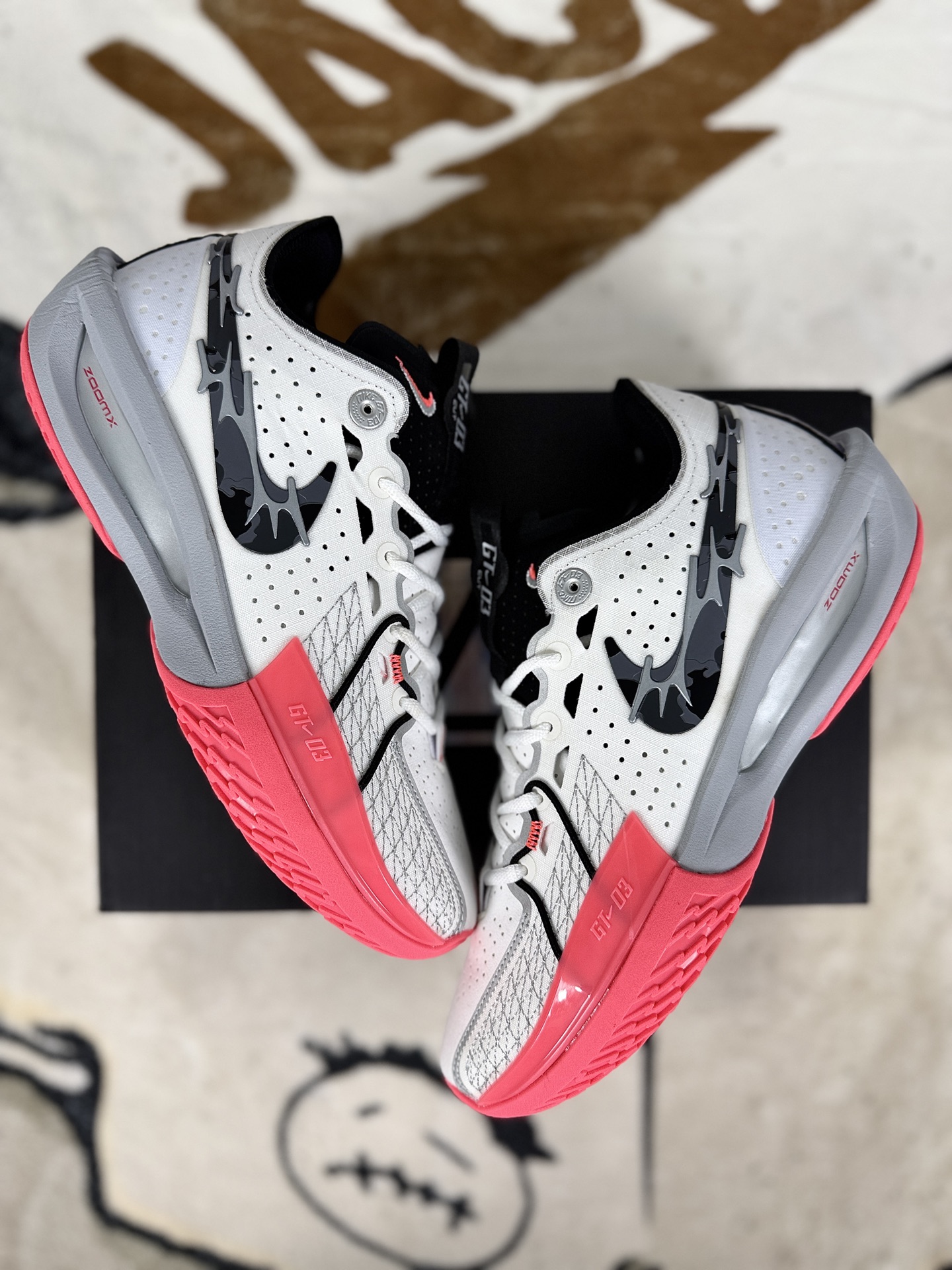 Nike Air Zoom G.T. Cut 3 Basketball Shoes - White/Red - Men and Women 5 i1760479212964 7024 0 6