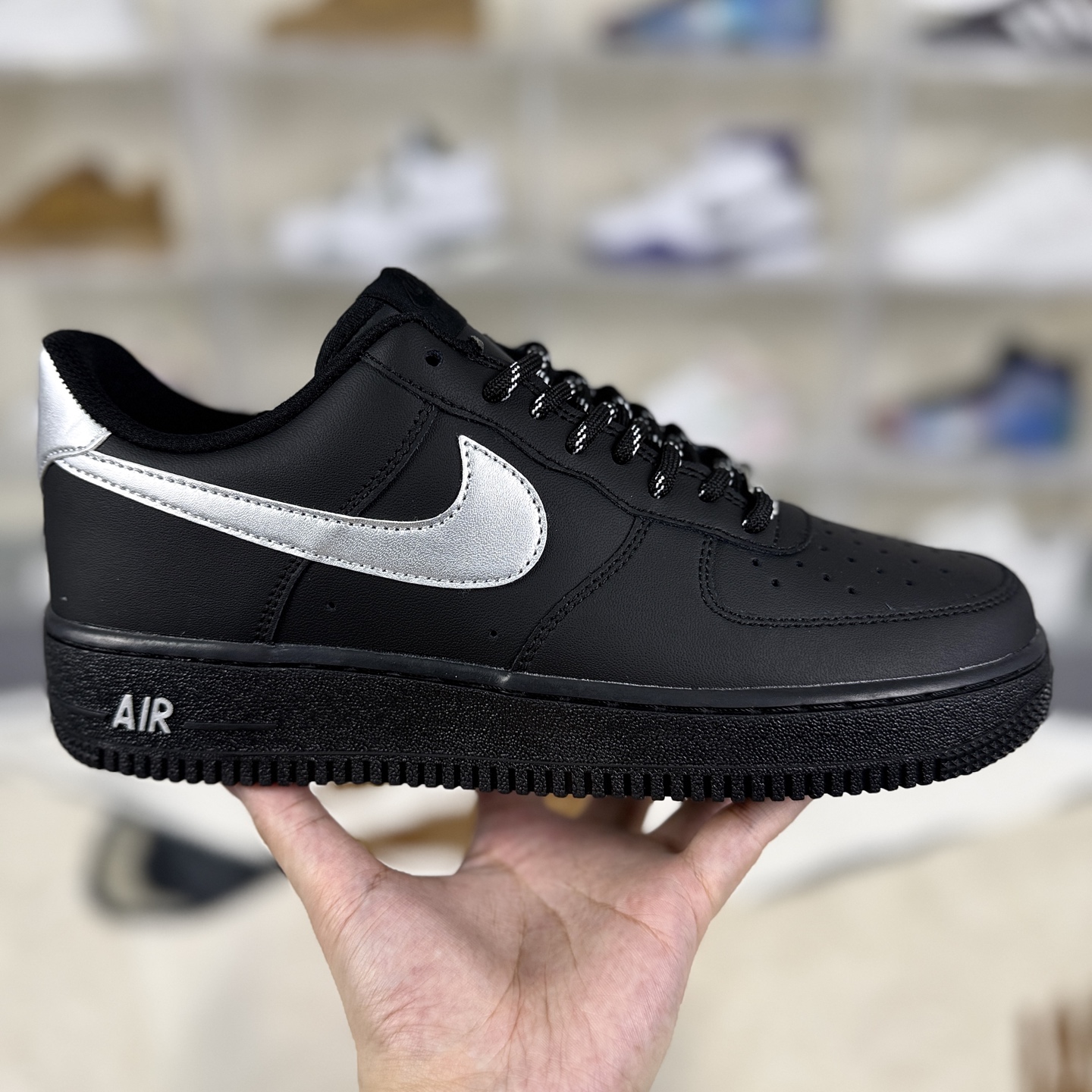 Nike Air Force 1 'Black Knight' Low-Top Sneakers - Sleek, Comfortable, and Trendy 7 i1760479234045 7589 0 5