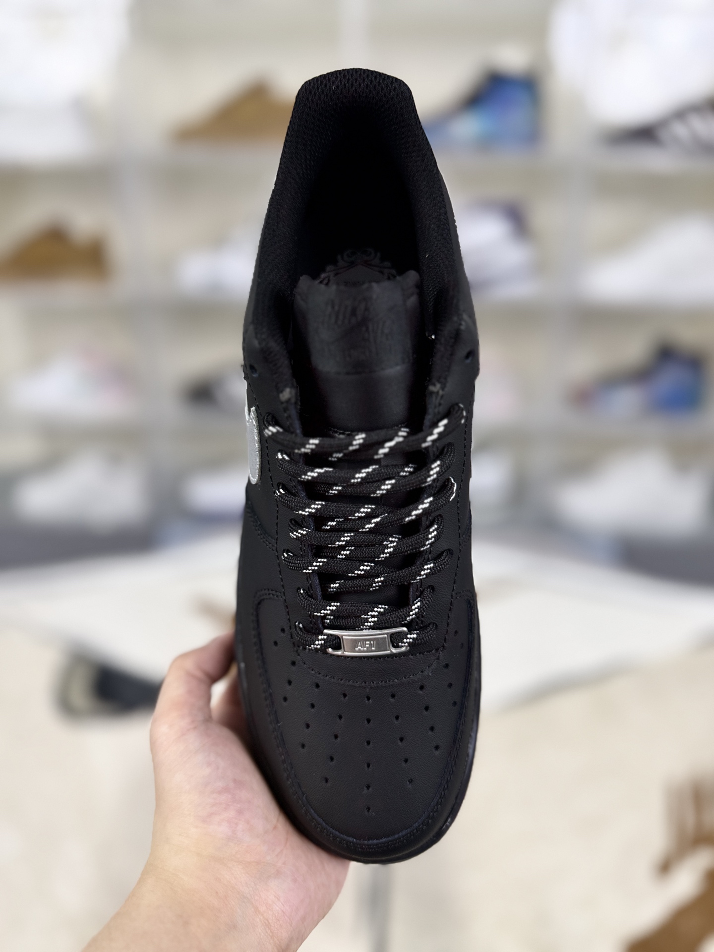 Nike Air Force 1 'Black Knight' Low-Top Sneakers - Sleek, Comfortable, and Trendy 4 i1760479236086 5596 0 3