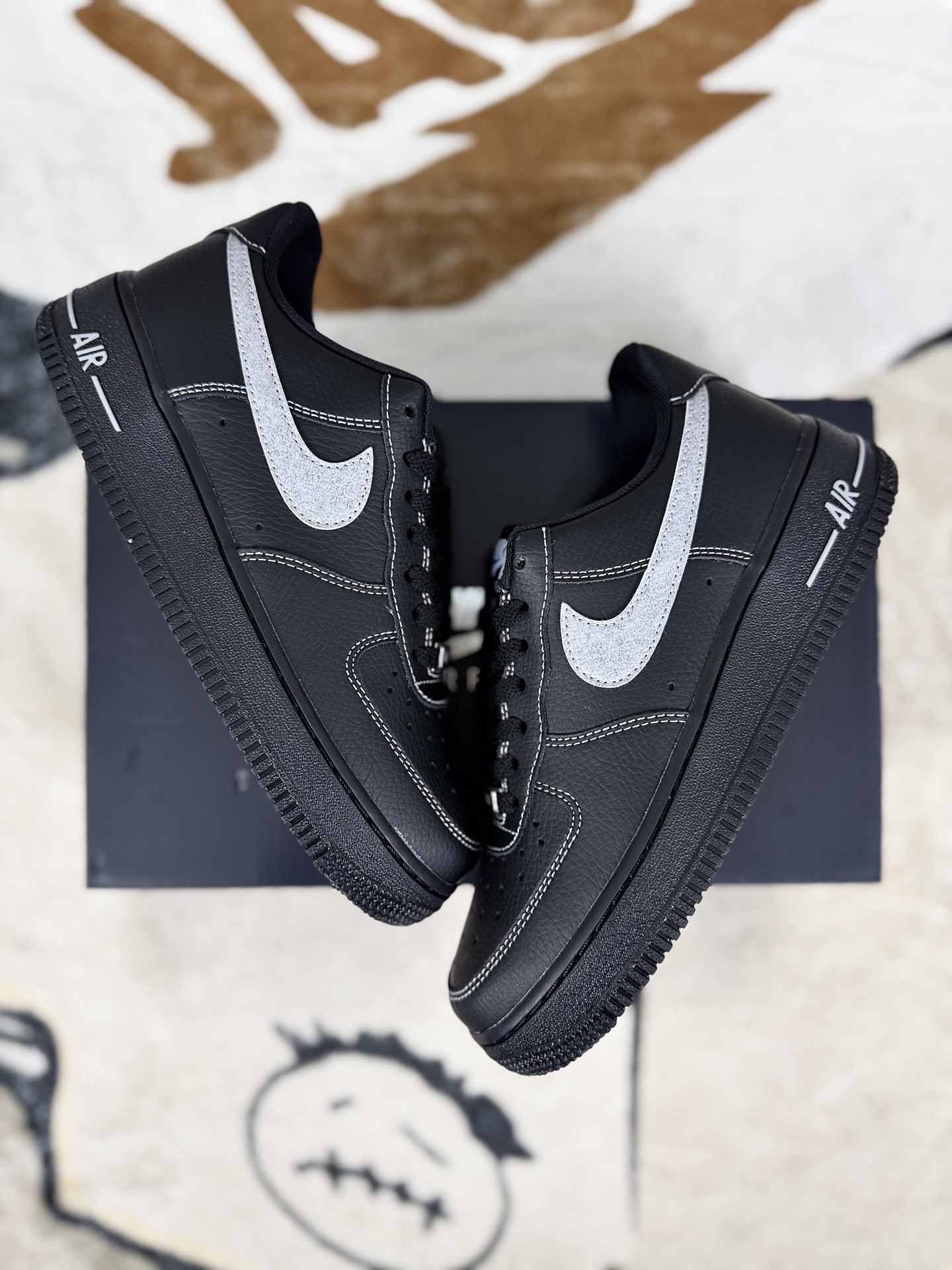 Nike Air Force 1 '07: Classic Black & White Low-Top Sneakers for Men & Women 5 i1760723229201 1498 0 6