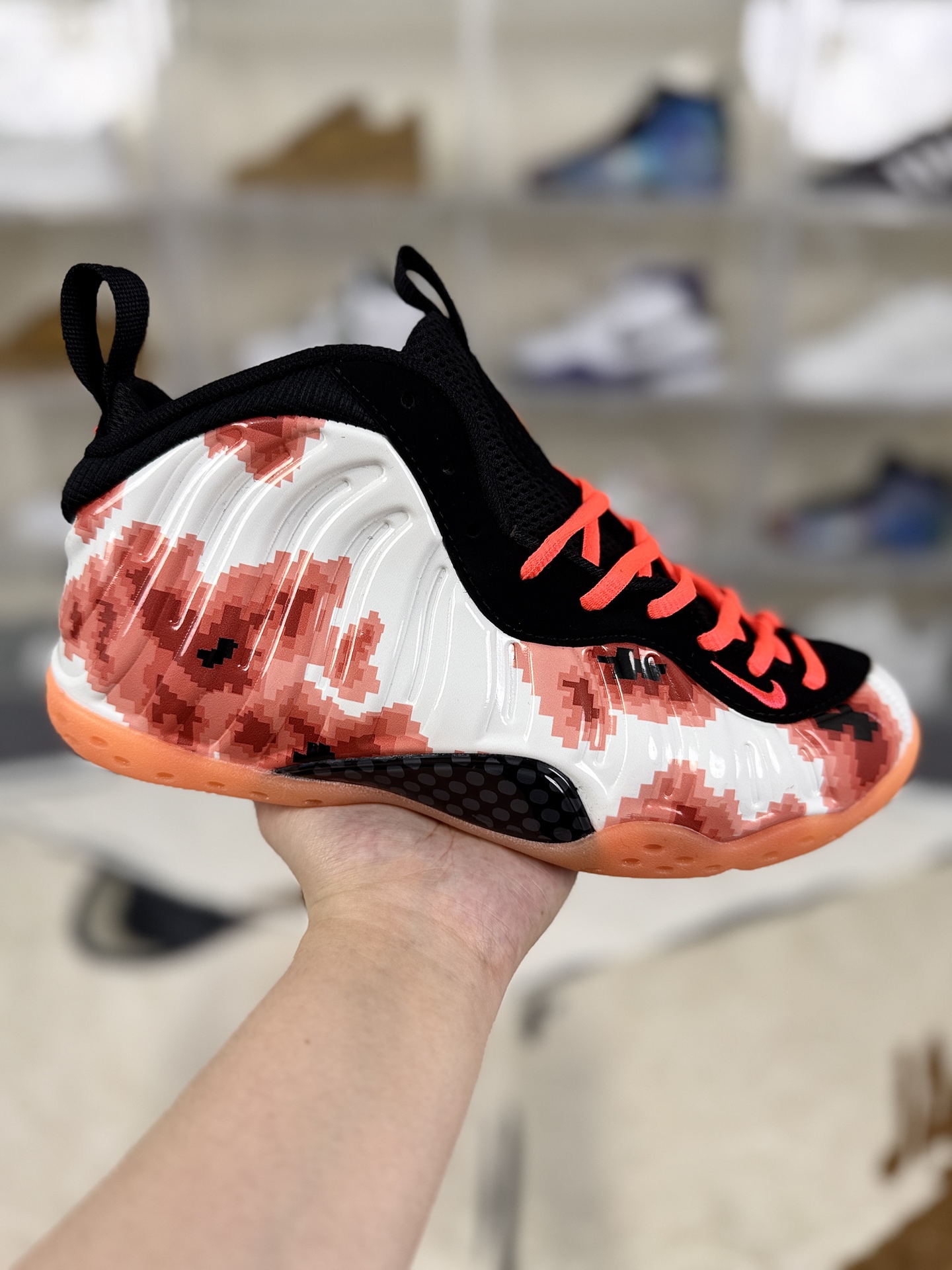Nike Air Foamposite One Thermal Map Basketball Shoes - White/Red, Mens Size 2 i1760907981714 5360 0 0