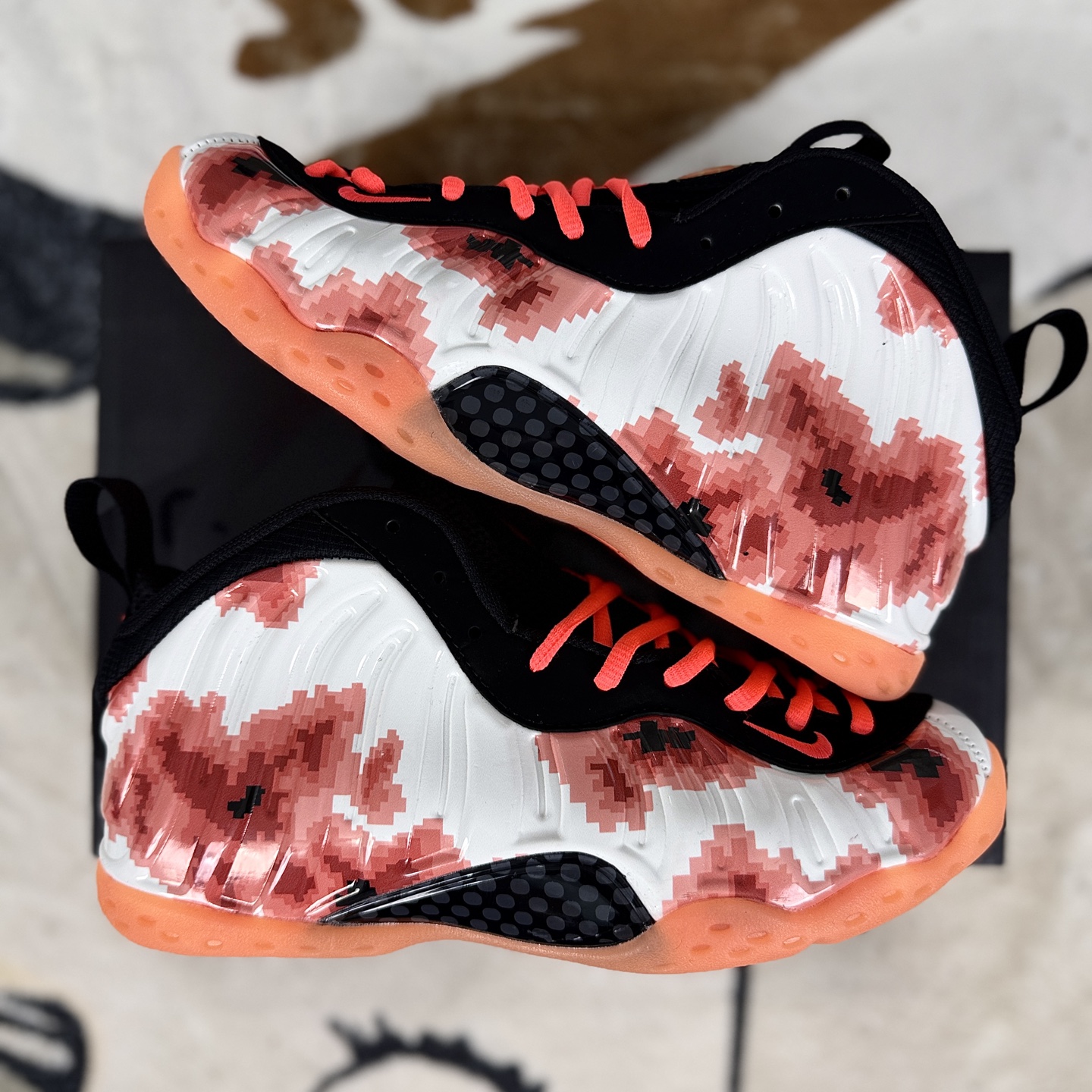 Nike Air Foamposite One Thermal Map Basketball Shoes - White/Red, Mens Size 9 i1760907983698 6896 0 7