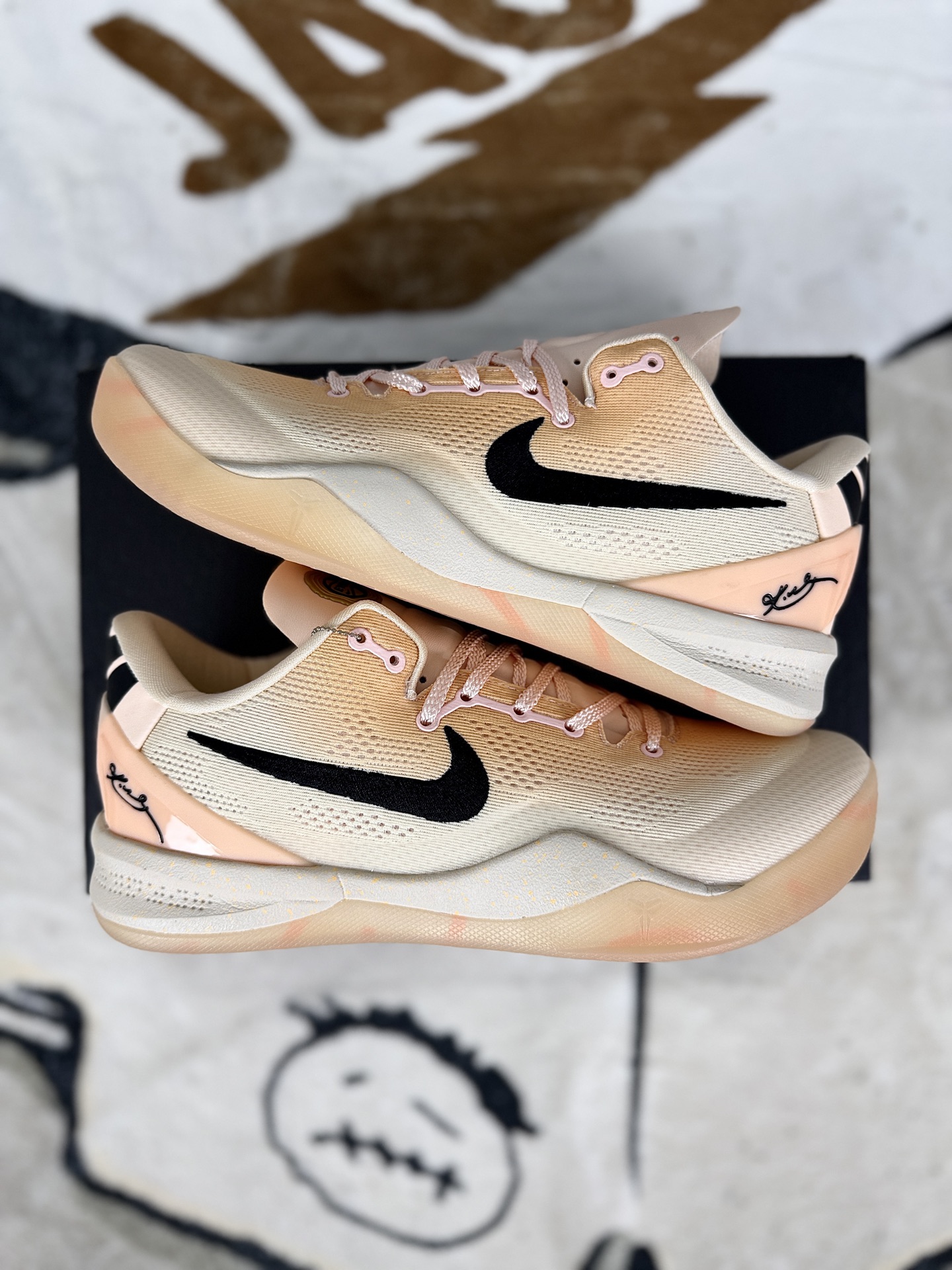 Nike Kobe 8 Academy Basketball Shoes - Peach/Black - HQ3138-800 8 i1760908480689 389 0 6