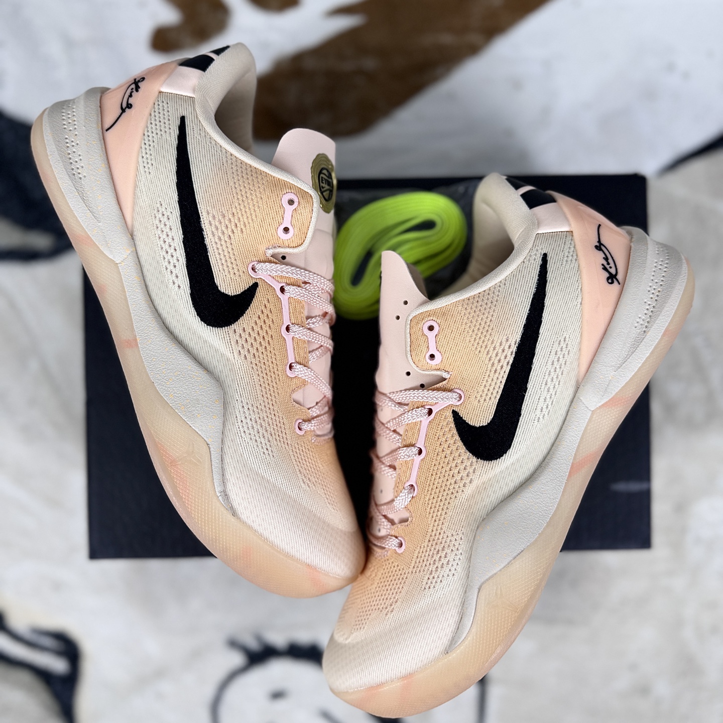 Nike Kobe 8 Academy Basketball Shoes - Peach/Black - HQ3138-800 5 i1760908482234 9228 0 7