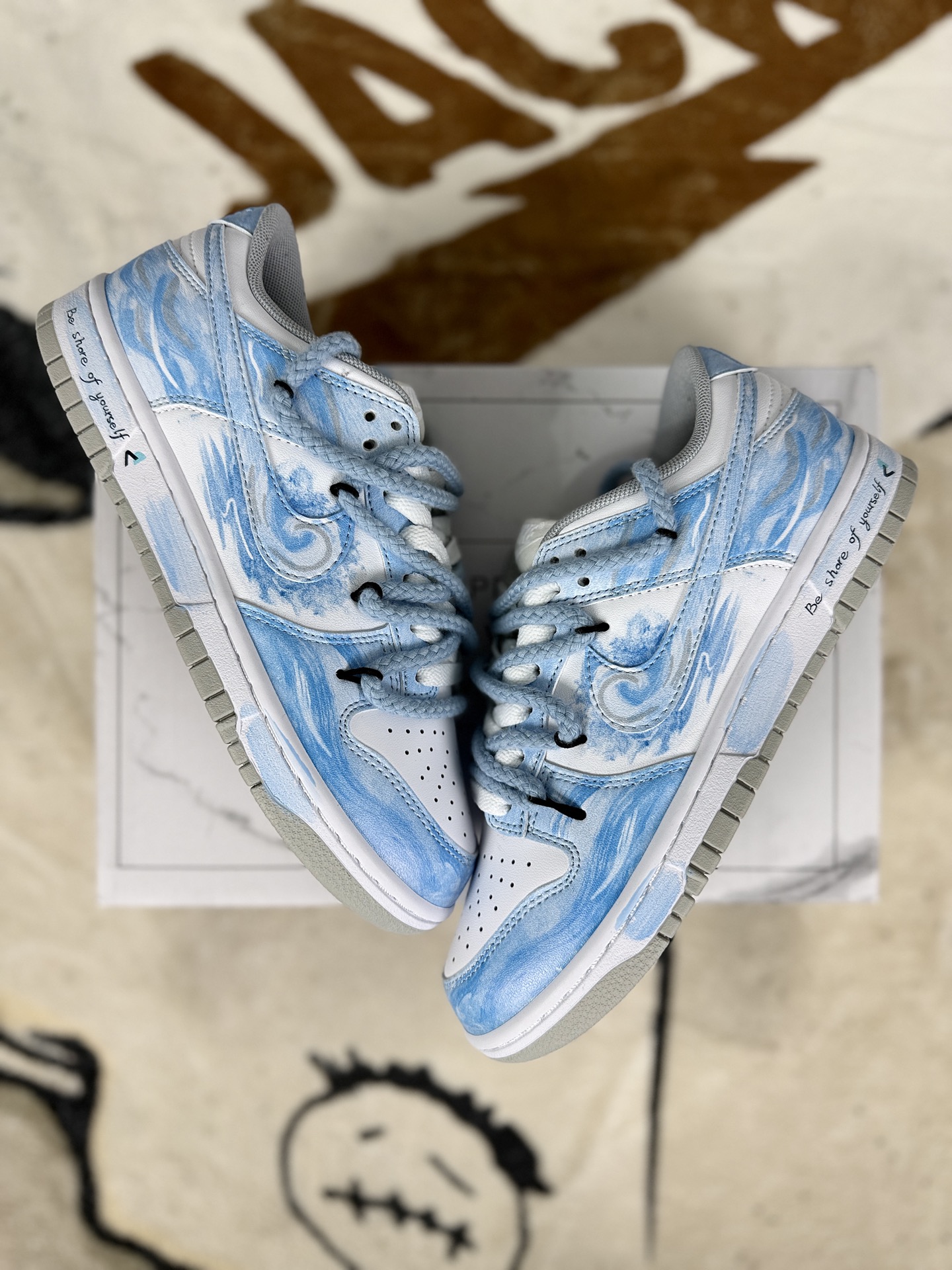 Nike Dunk Low 'Moonlit Ripples' - Hand-Painted, Deconstructed, Low-Top Sneakers 5 i1760908512258 7169 0 6