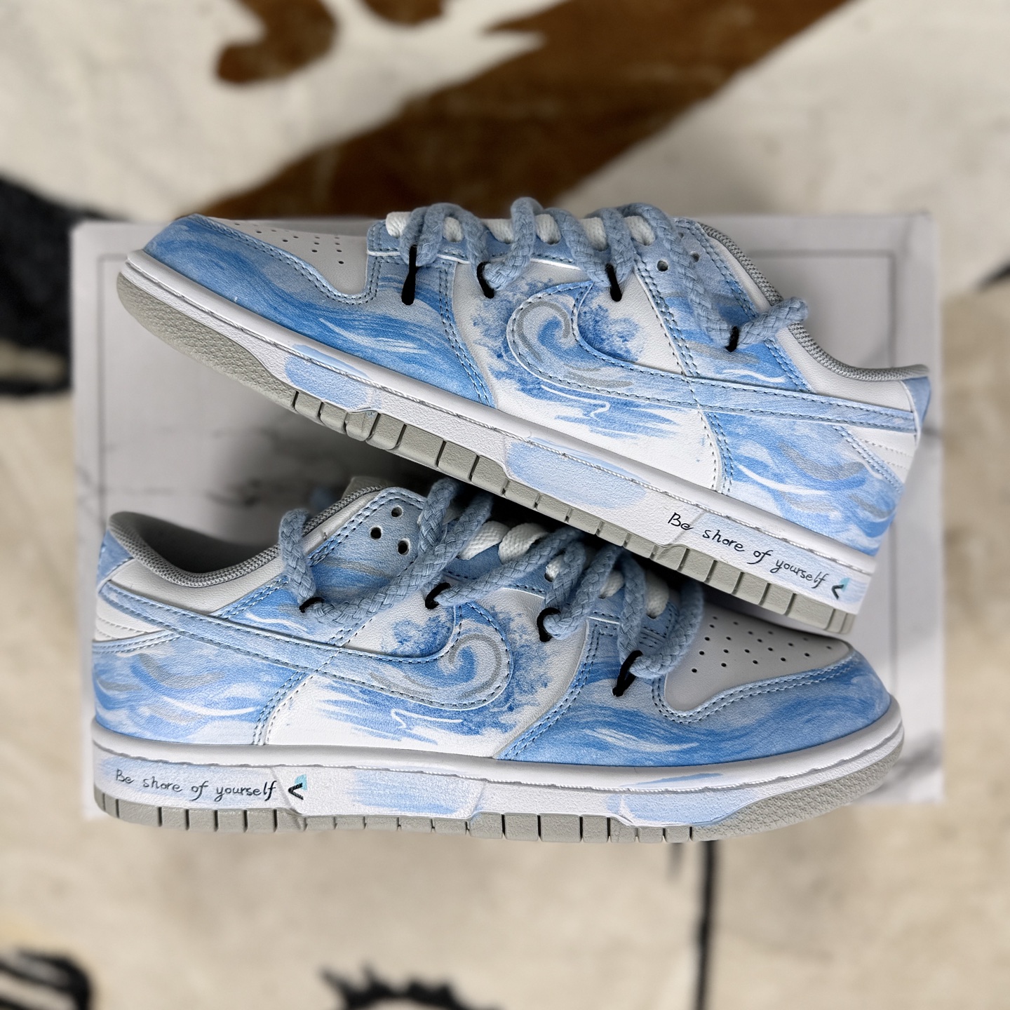 Nike Dunk Low 'Moonlit Ripples' - Hand-Painted, Deconstructed, Low-Top Sneakers 8 i1760908514202 3004 0 7
