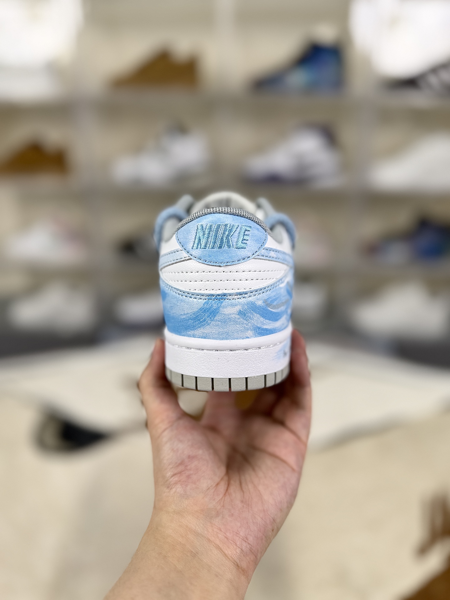 Nike Dunk Low 'Moonlit Ripples' - Hand-Painted, Deconstructed, Low-Top Sneakers 3 i1760908514347 7687 0 2