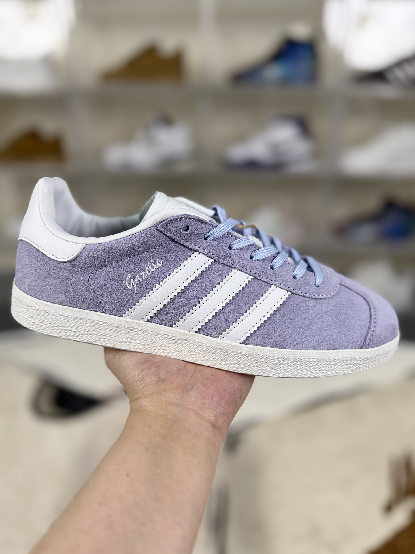 Adidas Originals Gazelle Low-Top Sneakers - Women's Purple Suede Shoes 1 i1761077771868 5410 0 0