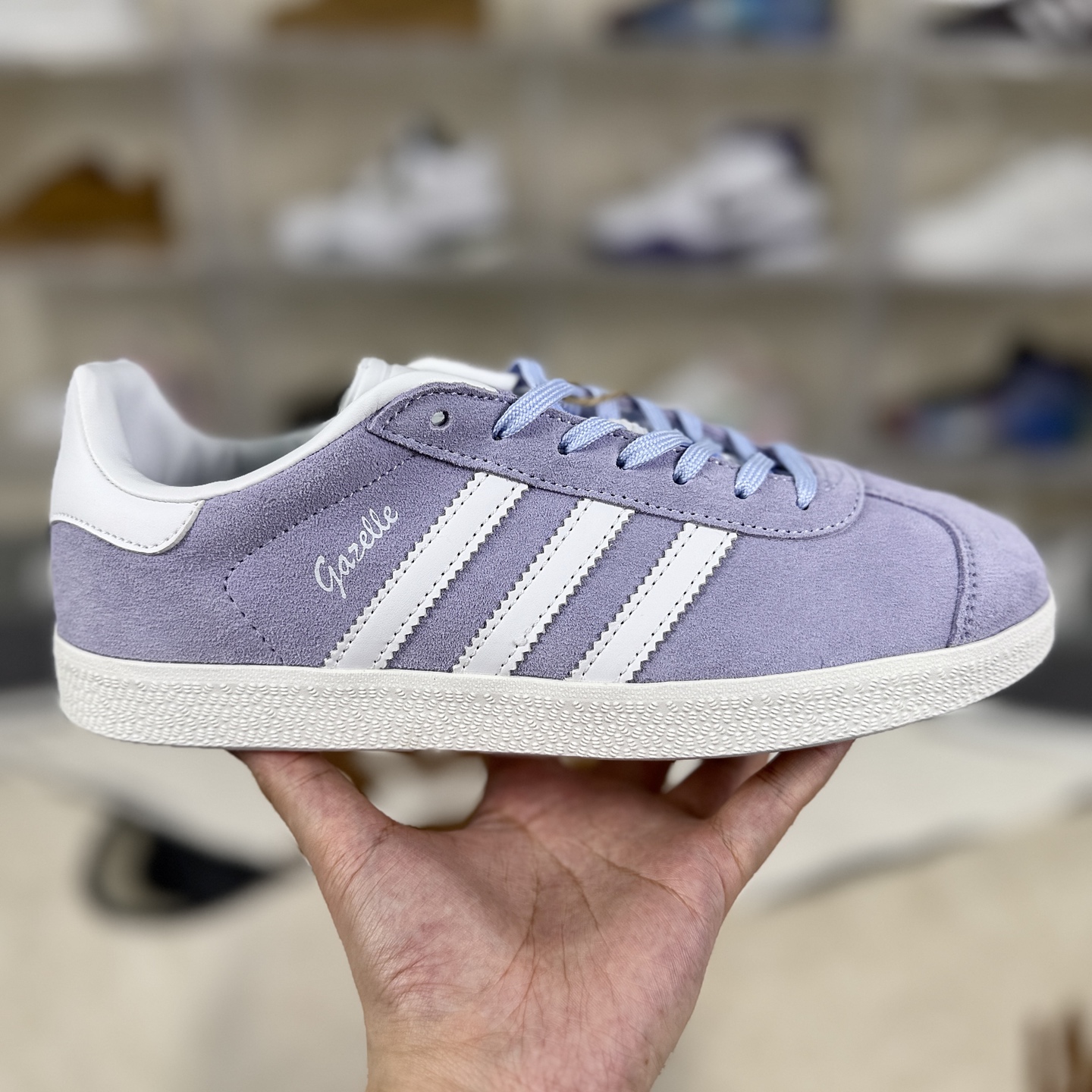 Adidas Originals Gazelle Low-Top Sneakers - Women's Purple Suede Shoes 7 i1761077773863 1144 0 5
