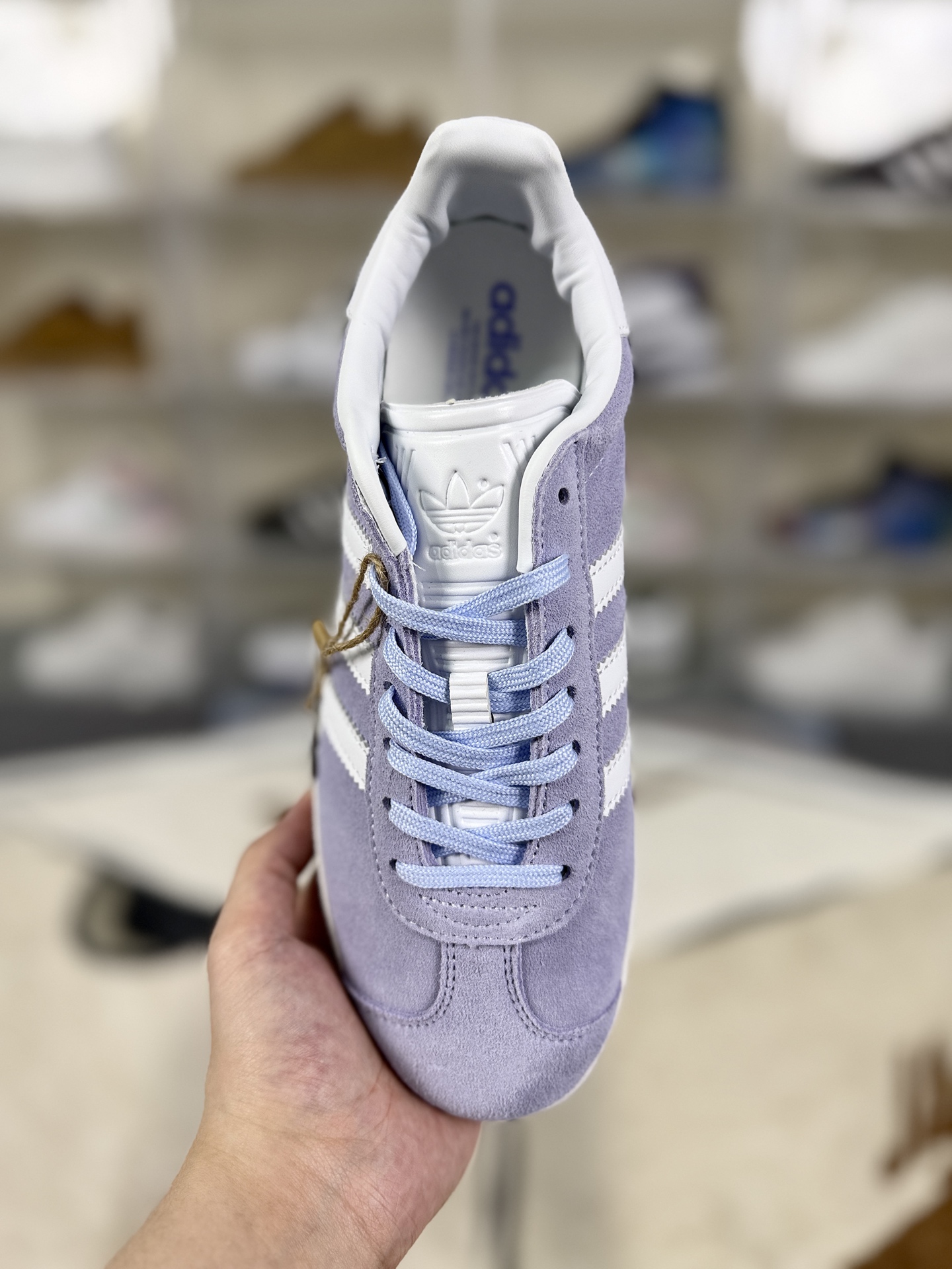 Adidas Originals Gazelle Low-Top Sneakers - Women's Purple Suede Shoes 4 i1761077774676 3214 0 3