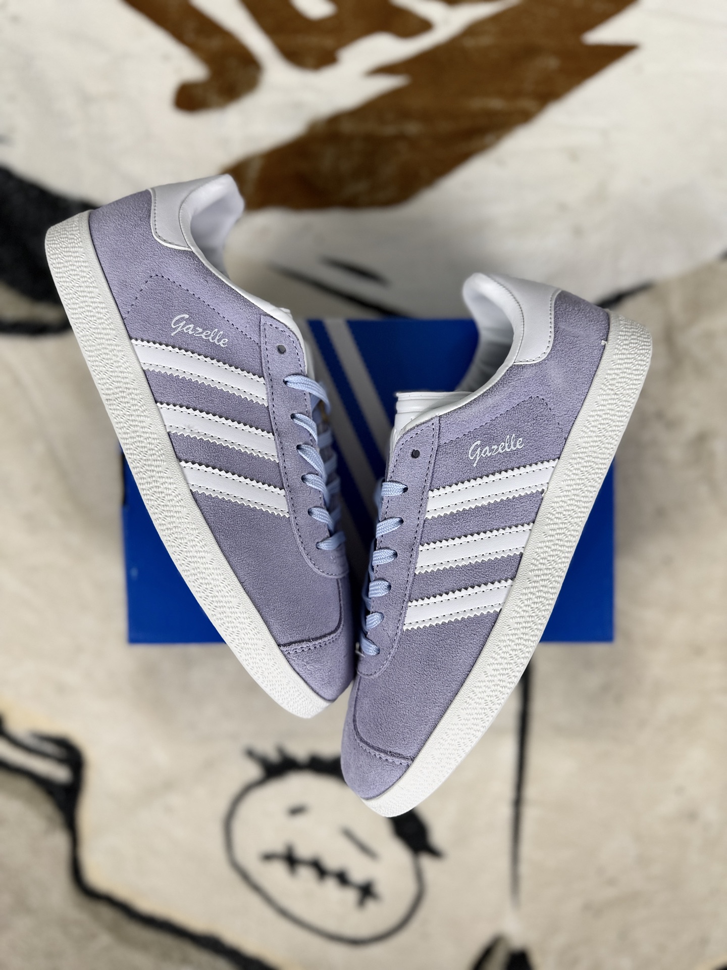 Adidas Originals Gazelle Low-Top Sneakers - Women's Purple Suede Shoes 5 i1761077774794 9801 0 6