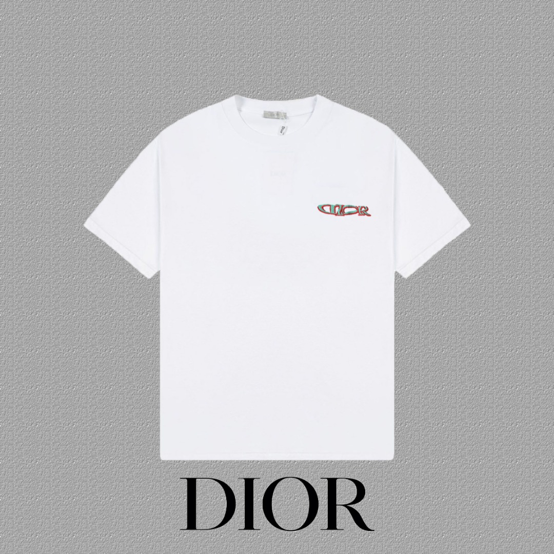 P85✨🔥 [DIOR] Camiseta de manga corta 2026FW, bordado de letras conjuntas de la serie de esquí, tejido de alta gama 26s…