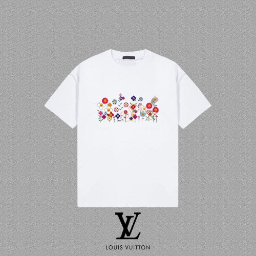 Louis Vuitton Murakami Flower Print Cotton T-Shirt - Crew Neck, Short Sleeve 1 Louis Vuitton Murakami Flower Print Cotton T-Shirt - Crew Neck, Short Sleeve