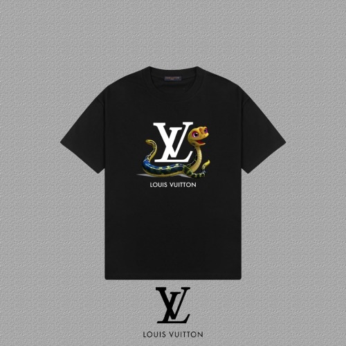 Louis Vuitton 2025FW Graphic Print Cotton T-Shirt - Unisex Fashion 1 Louis Vuitton 2025FW Graphic Print Cotton T-Shirt - Unisex Fashion