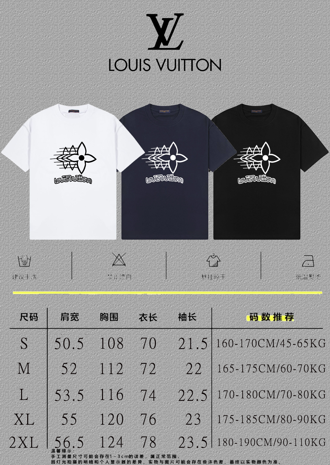 Louis Vuitton 2025FW Short Sleeve Cotton T-Shirt with LV Letter Print 5 o 1ihfuae711jmo17h01st71chf18u52