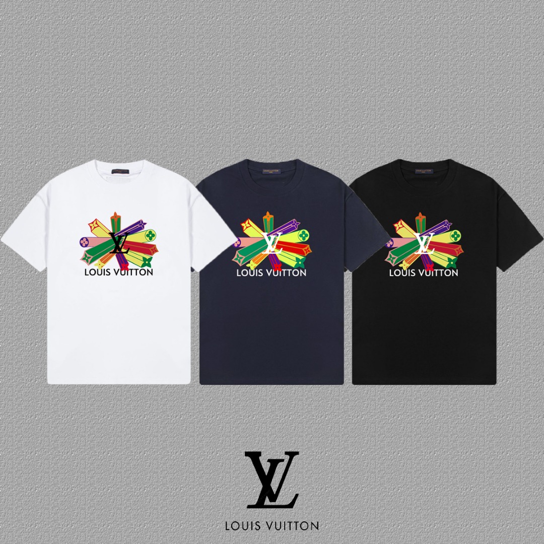 Louis Vuitton 2024FW Short Sleeve T-Shirt With LV Letter Print 4 o 1ihiaes1fkvo1tctqo41nmt1vio0