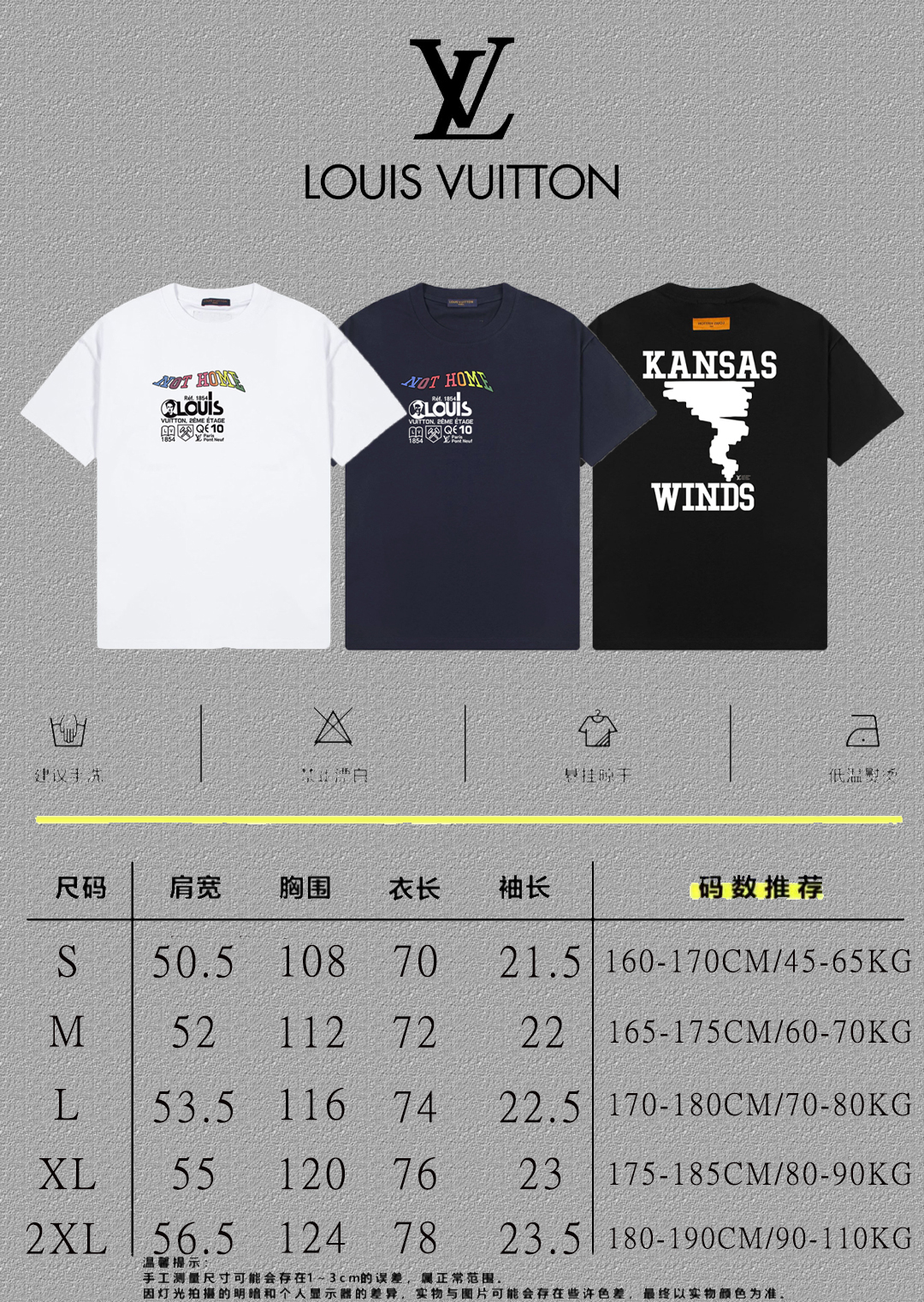 Louis Vuitton 2024FW Letter Print Short Sleeve T-Shirt - Unisex Style 5 o 1ihidgtso1e8l19v1g251fnm3ph0
