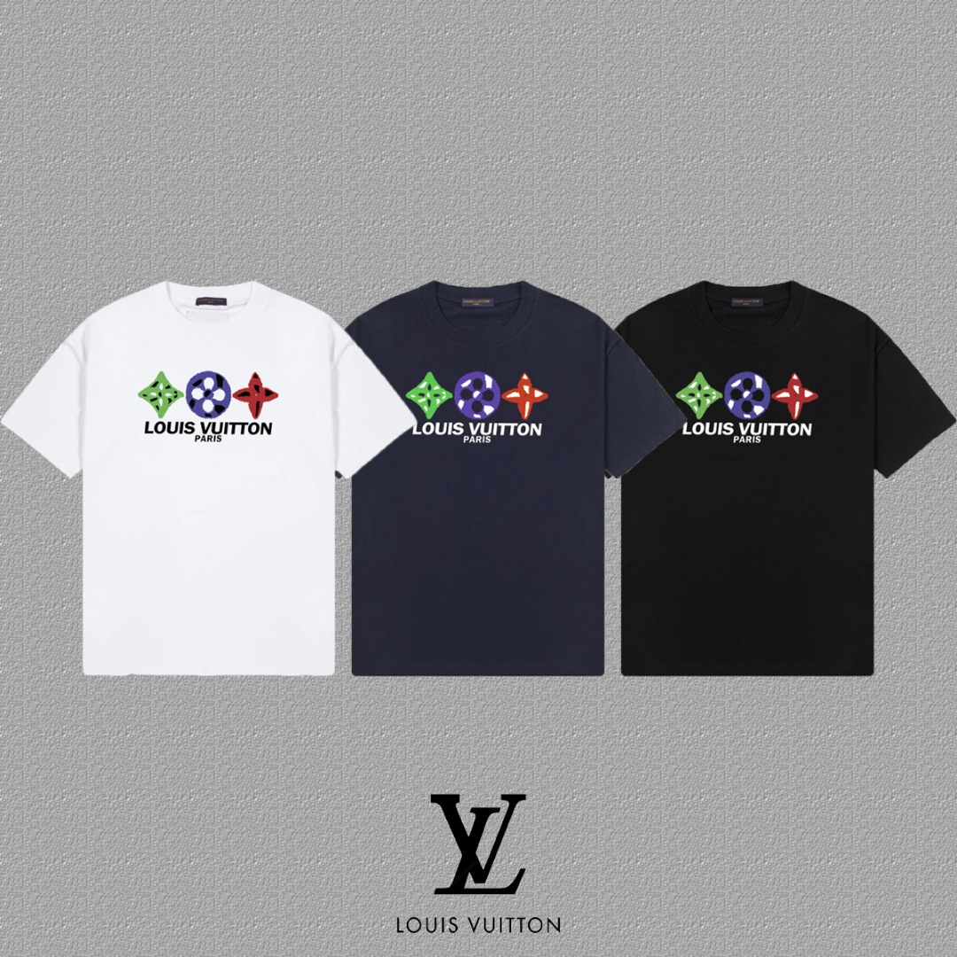 חולצת Louis Vuitton קצרת שרוול שרוול כותנית בהדפסי אותי או. 4 o 1ihidnvgkaft16i013d046963i1