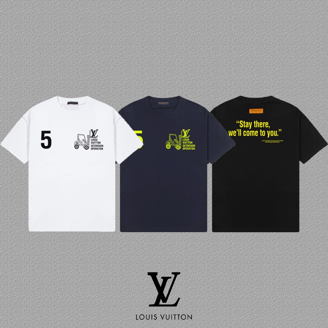 Louis Vuitton 2025FW Logo Print Short Sleeve T-Shirt Unisex Cotton Tee 4 o 1ihihr7rih4c13uqd271g4fge10