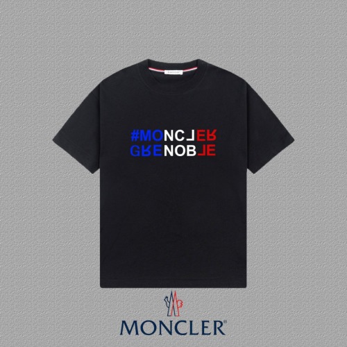 Moncler 2025FW Short Sleeve T-Shirt with Logo Print - Unisex Design 1 Moncler 2025FW Short Sleeve T-Shirt with Logo Print - Unisex Design