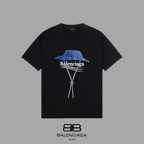 Balenciaga Paris Letter Printed Short Sleeve T-Shirt Cotton Unisex 1 Balenciaga Paris Letter Printed Short Sleeve T-Shirt Cotton Unisex
