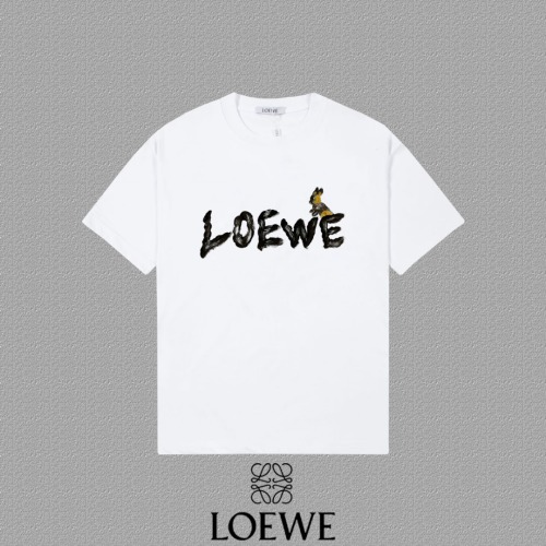 Loewe 2025FW Short Sleeve T-Shirt with Logo Print, Unisex Design 1 Loewe 2025FW Short Sleeve T-Shirt with Logo Print, Unisex Design