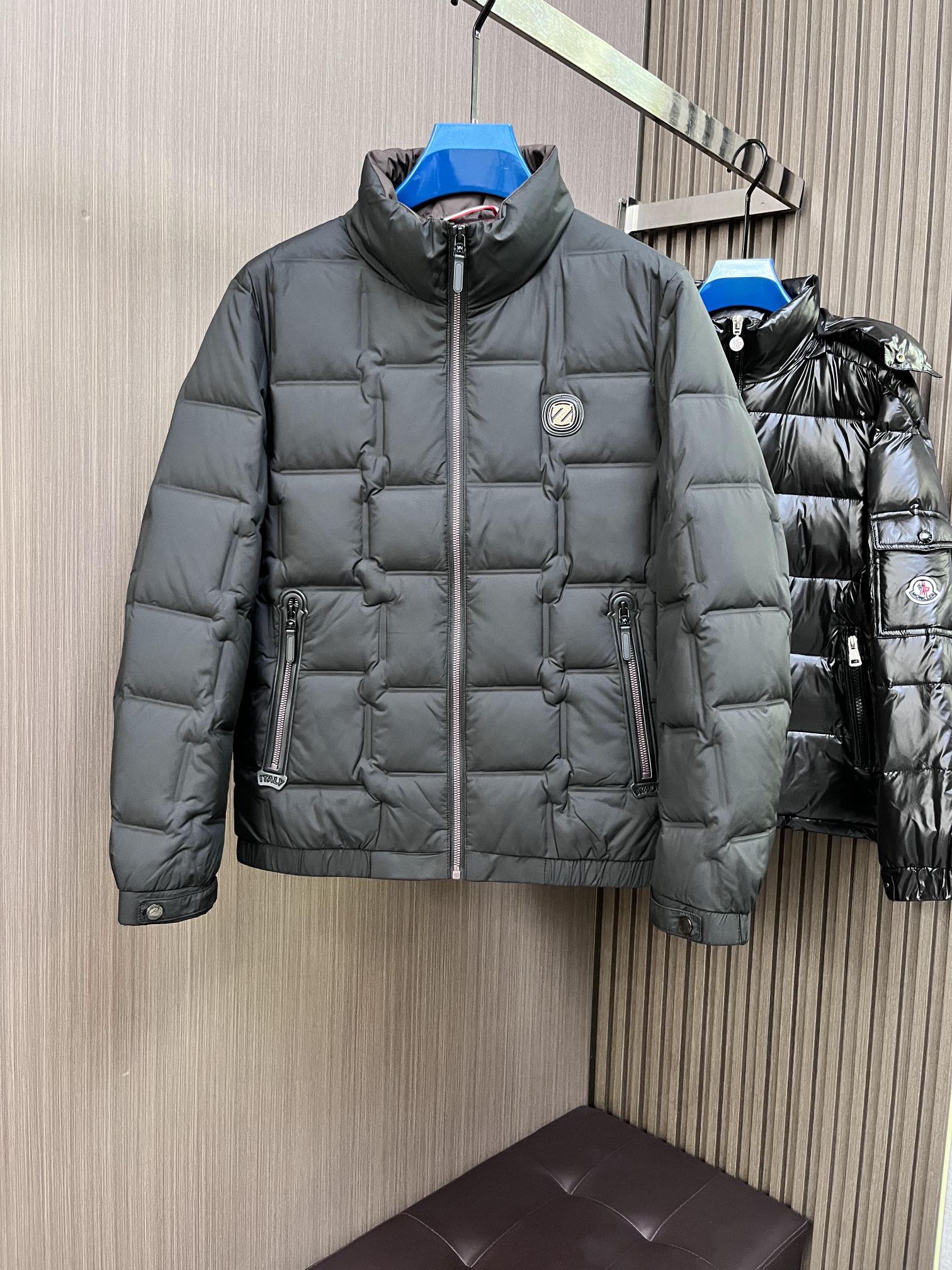 Zegna Clothing Down Jacket Fall/Winter Collection Fashion Casual