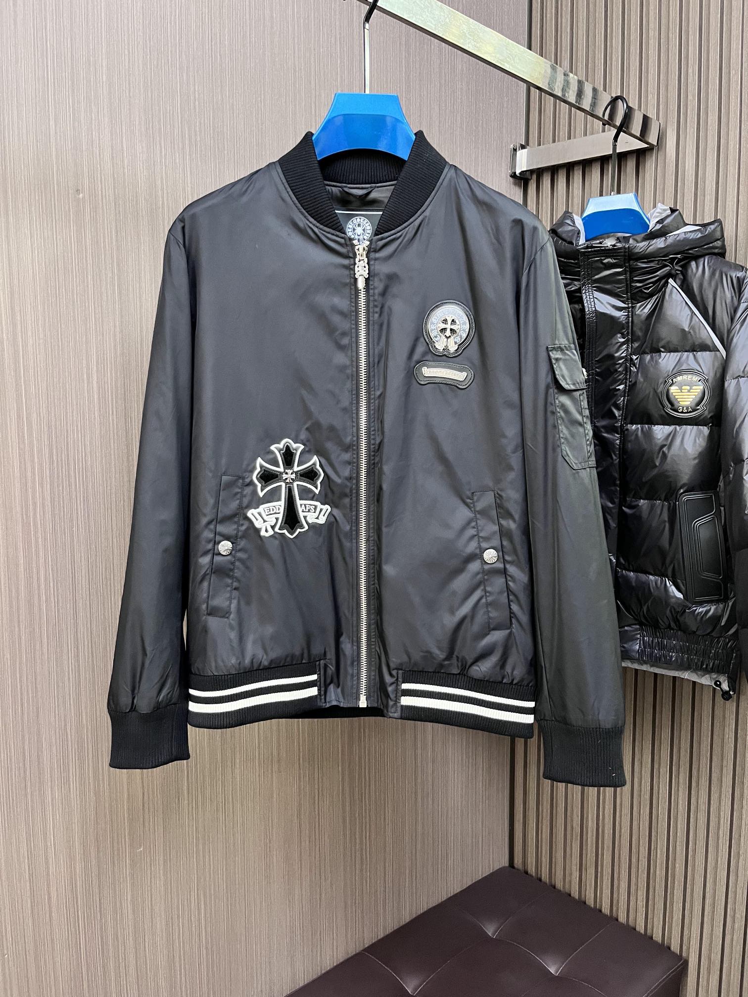 Chrome Hearts Clothing Coats & Jackets Cotton Down Fall/Winter Collection Fashion Casual