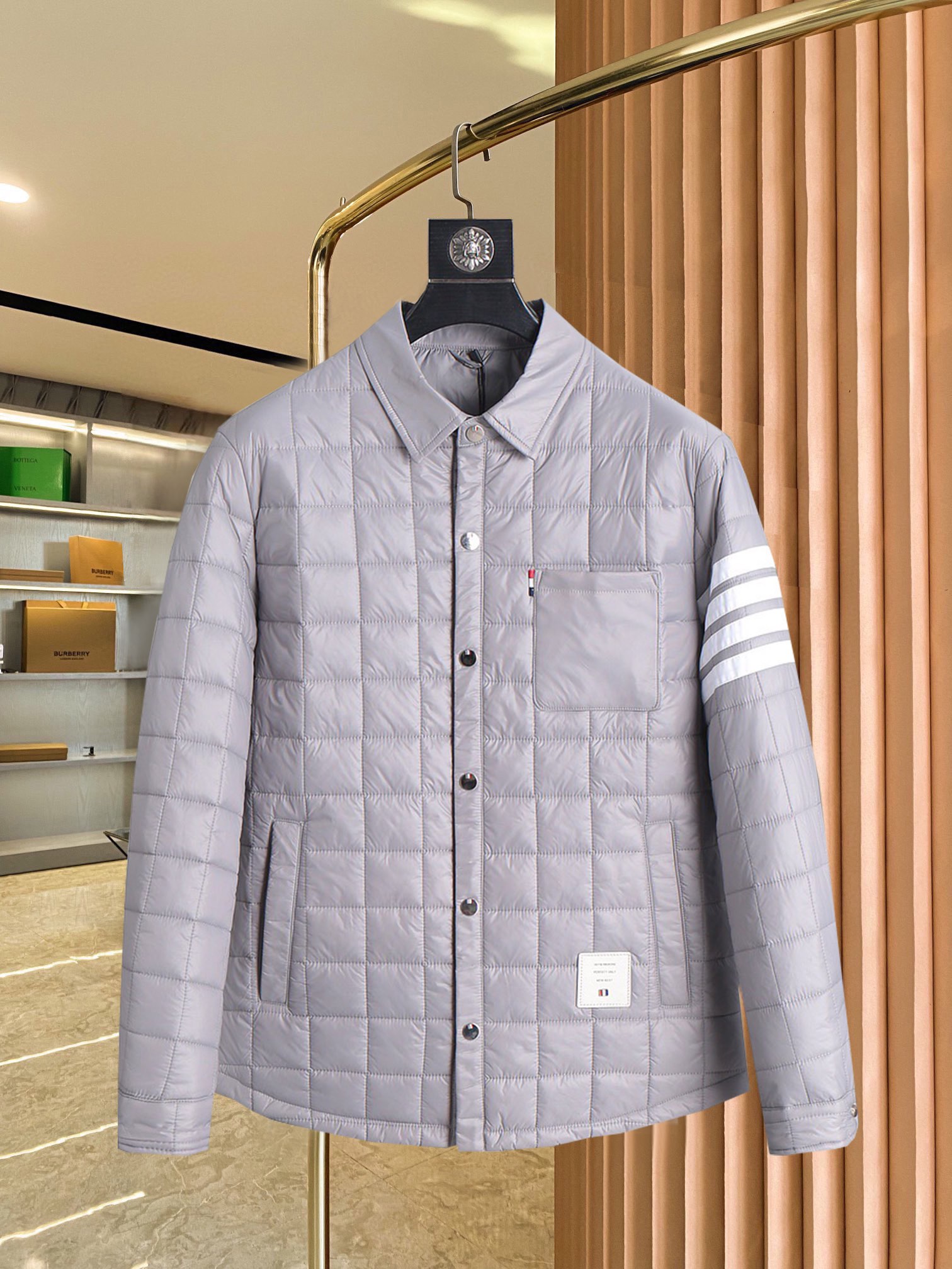 Thom Browne Clothing Coats & Jackets Cotton Down Fall/Winter Collection Fashion Casual