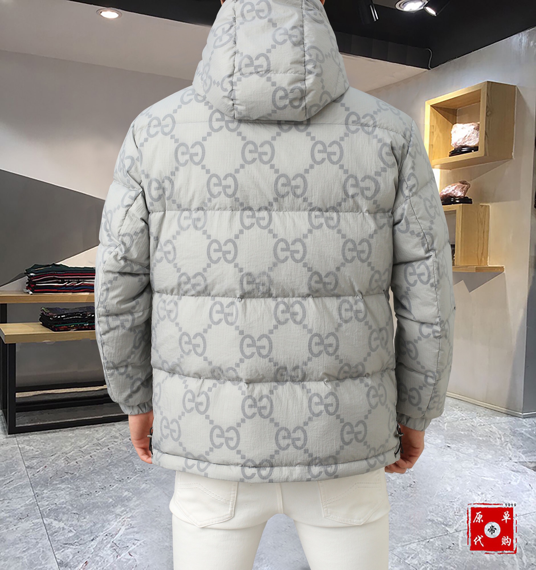 ， 古奇 秋冬新款🆕情侣款羽绒服 原版11订制五金配件、全进口原版定制、 欢迎专柜对比✨ 绝对的高品质 