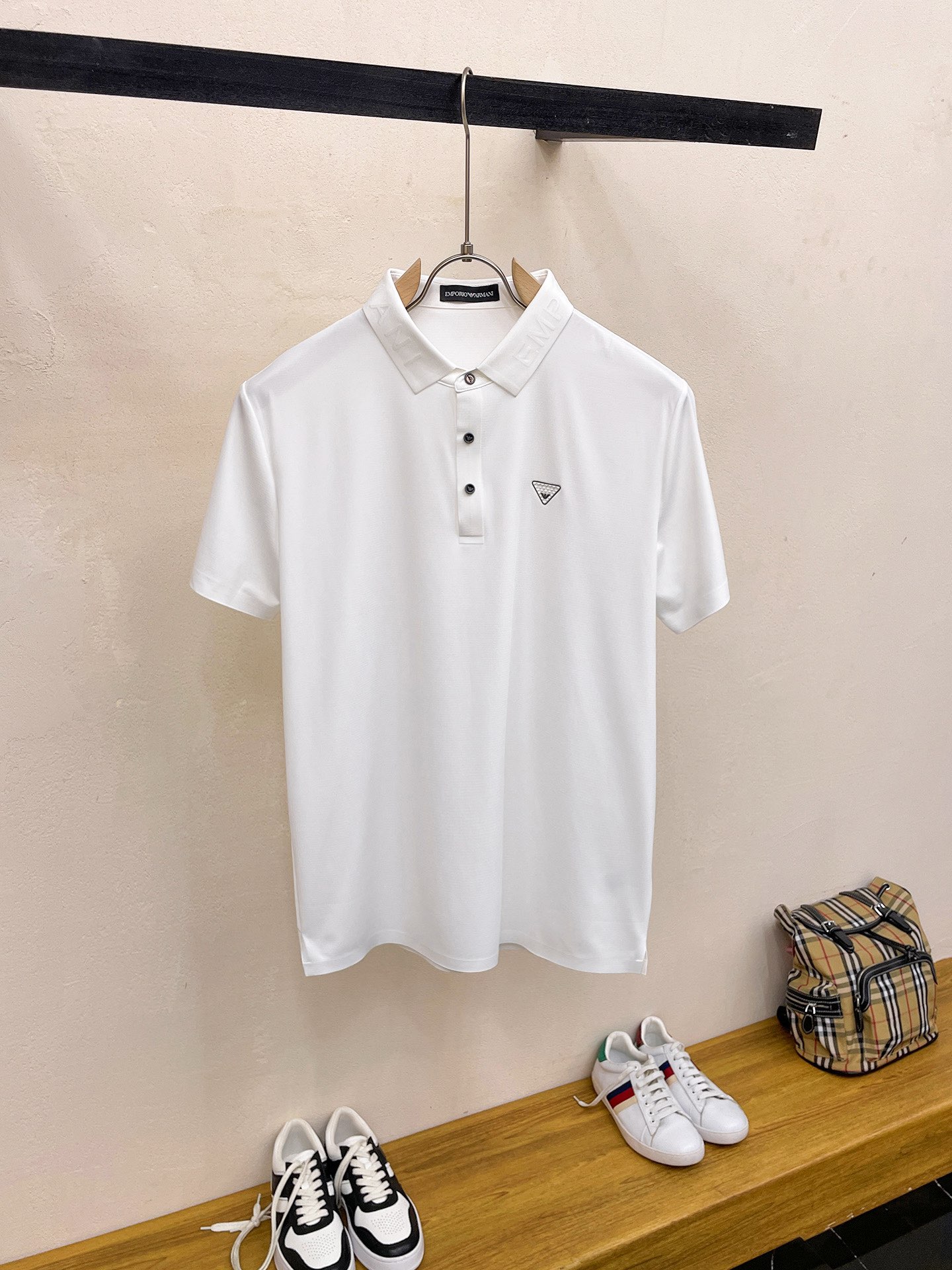Armani Online
 Clothing Polo T-Shirt White Summer Collection Short Sleeve
