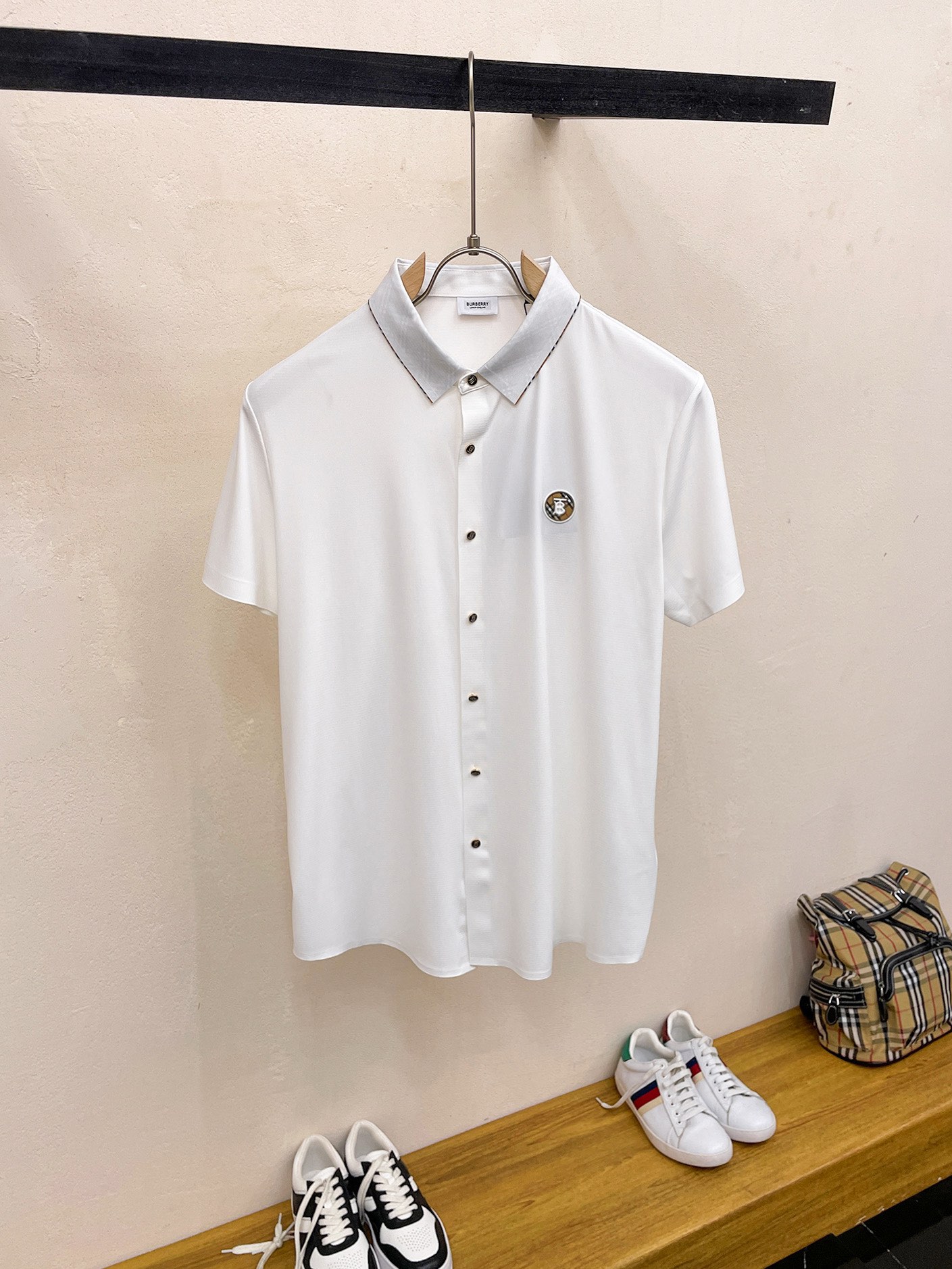 Burberry Clothing Shirts & Blouses White Summer Collection Casual