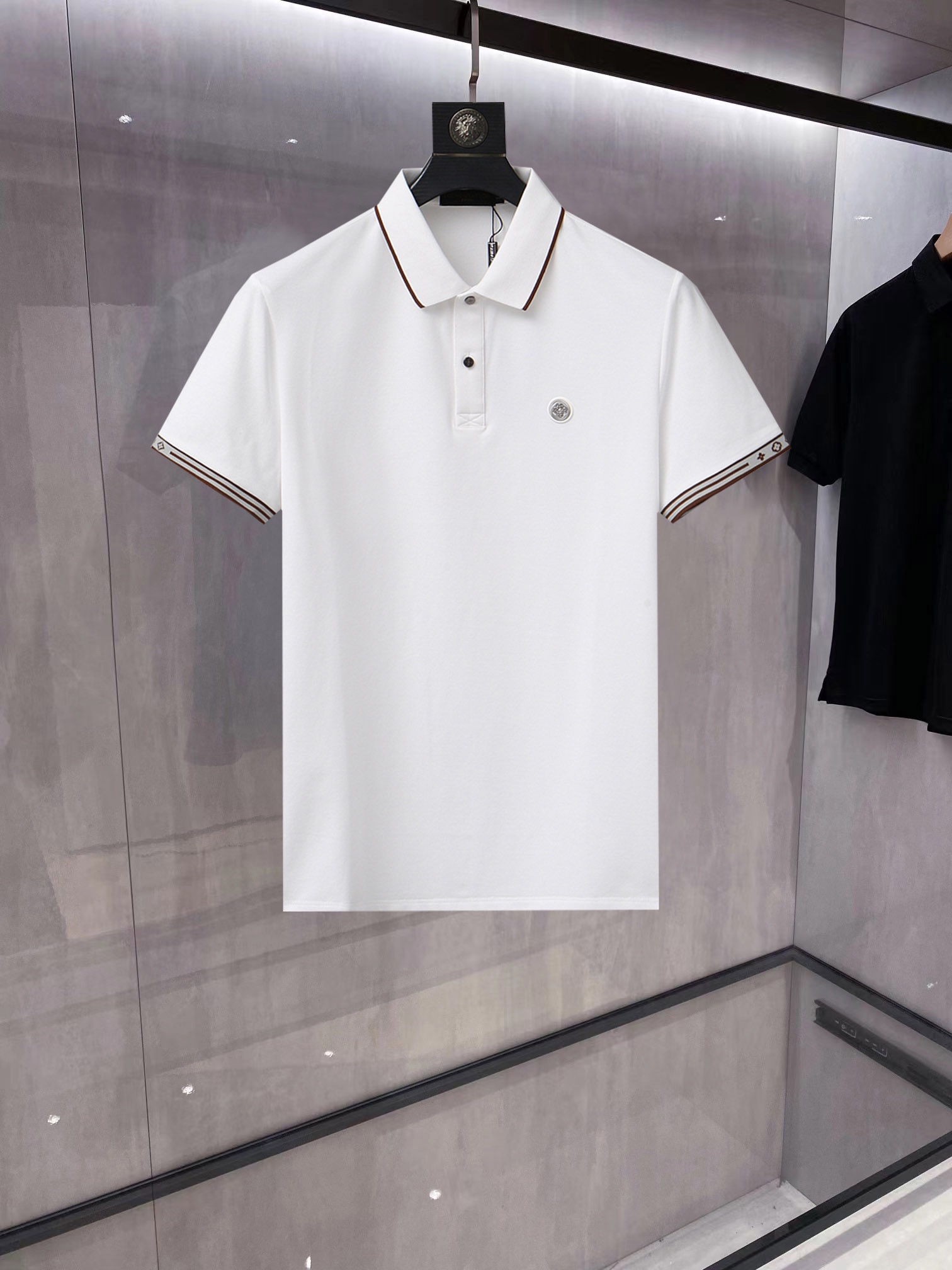 Louis Vuitton Kleding Polo T-Shirt Wit Zomercollectie Korte mouw