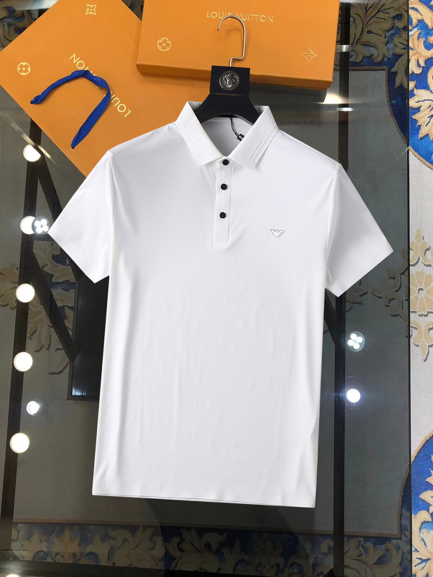 Armani Kleding Polo T-Shirt Wit Zomercollectie Korte mouw