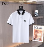 Designer Fake
 Dior Clothing Polo T-Shirt Shop Cheap High Quality 1:1 Replica
 White Summer Collection Short Sleeve