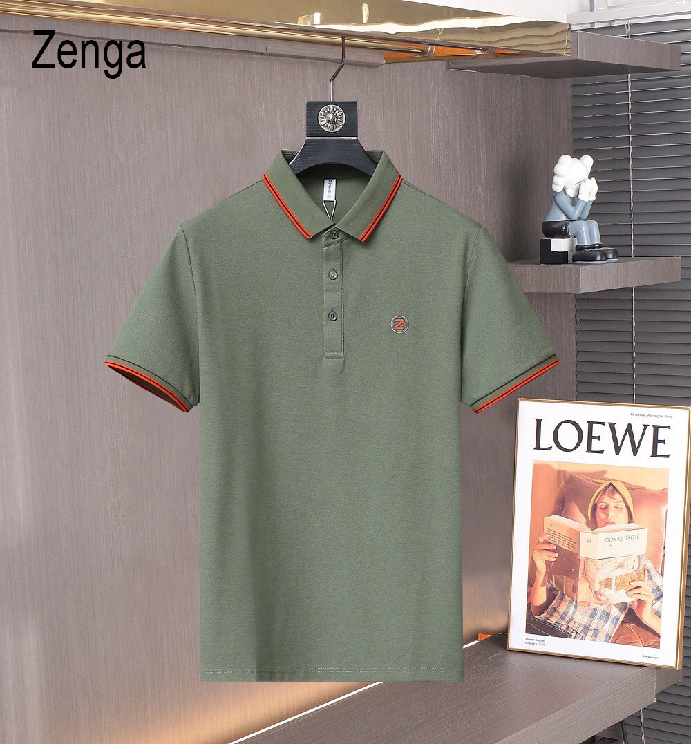 Zegna Clothing Polo T-Shirt White Summer Collection Short Sleeve