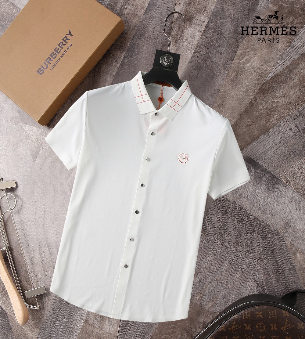 Acheter 2024 réplique
 Hermes Vêtements Chemises & Chemisiers Blanc Série d’été Peu importe