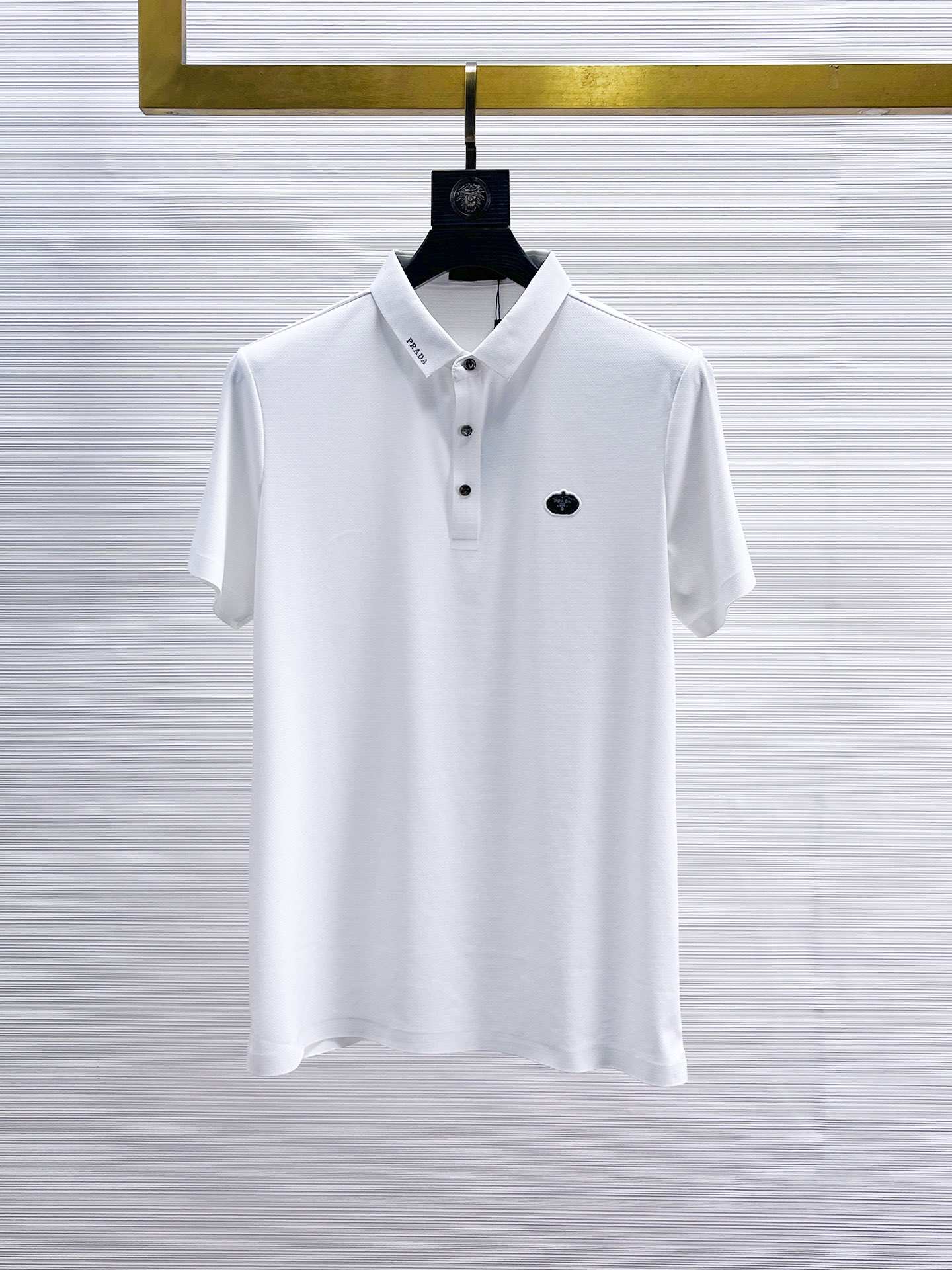 Prada Kleding Polo T-Shirt Wit Zomercollectie Korte mouw