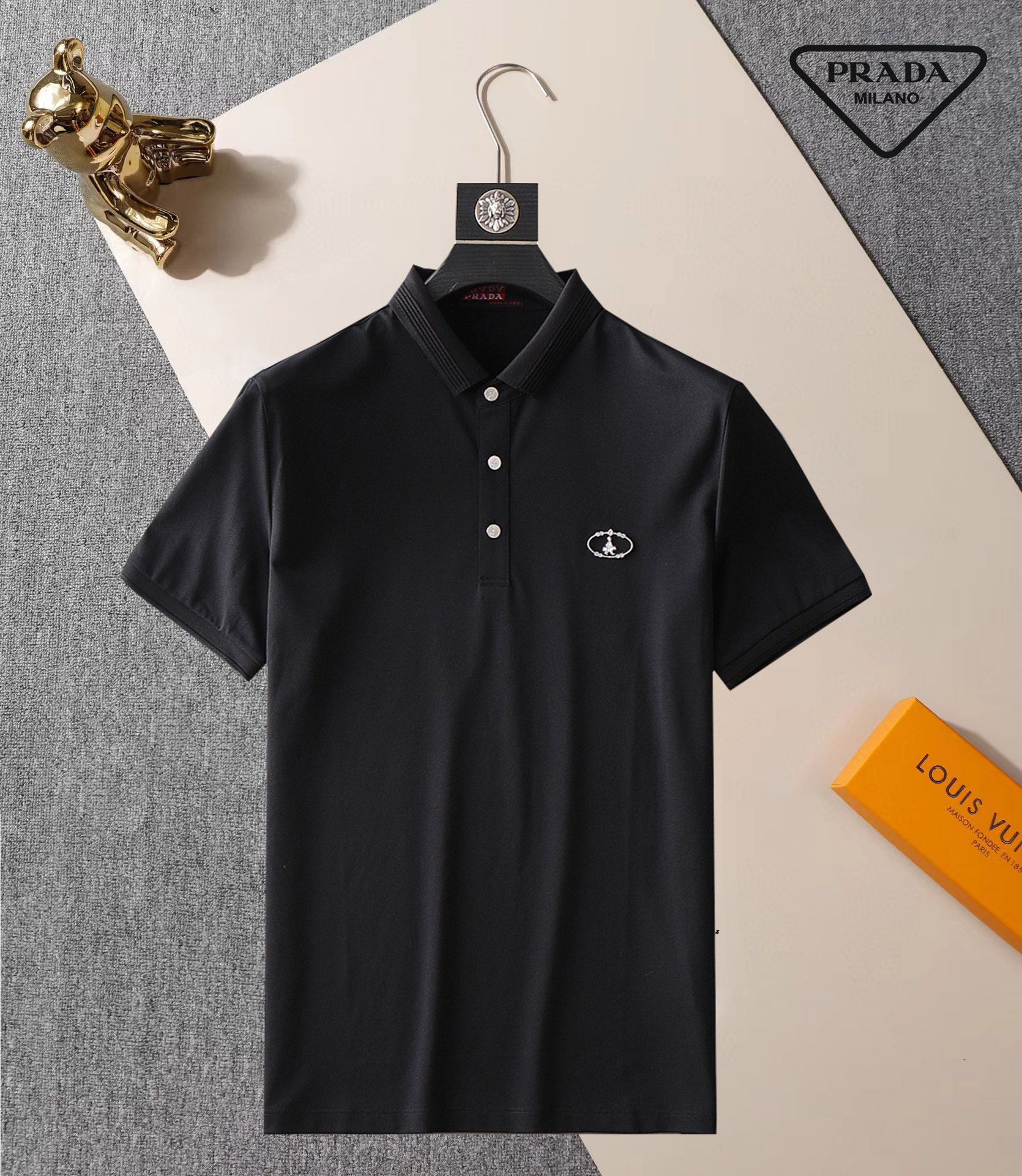 Prada Kleidung Polo T-Shirt Perfekte Replik
 Weiß Sommerkollektion Kurzarm