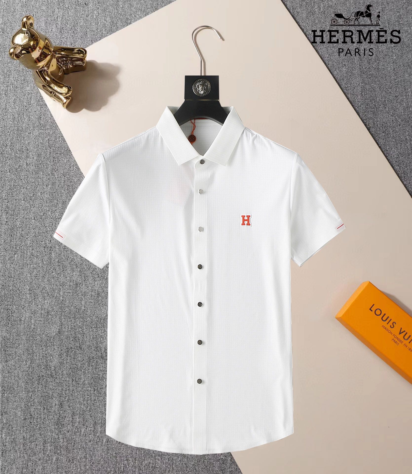 Hermes Vêtements Chemises & Chemisiers Achetez la meilleure réplique de haute qualité
 Blanc Série d’été Peu importe