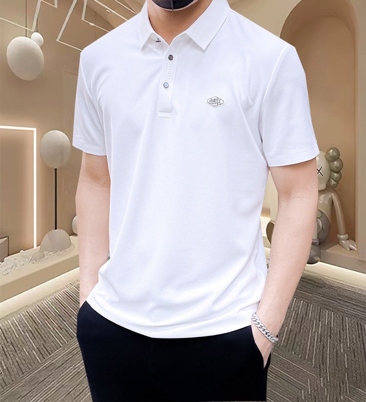 Hermes Aaa
 Vêtements Polo T-Shirt Blanc Série d’été Manches courtes