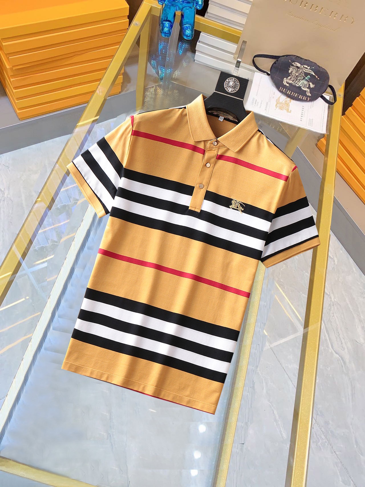 Burberry Kleding Polo T-Shirt Wit Zomercollectie Korte mouw